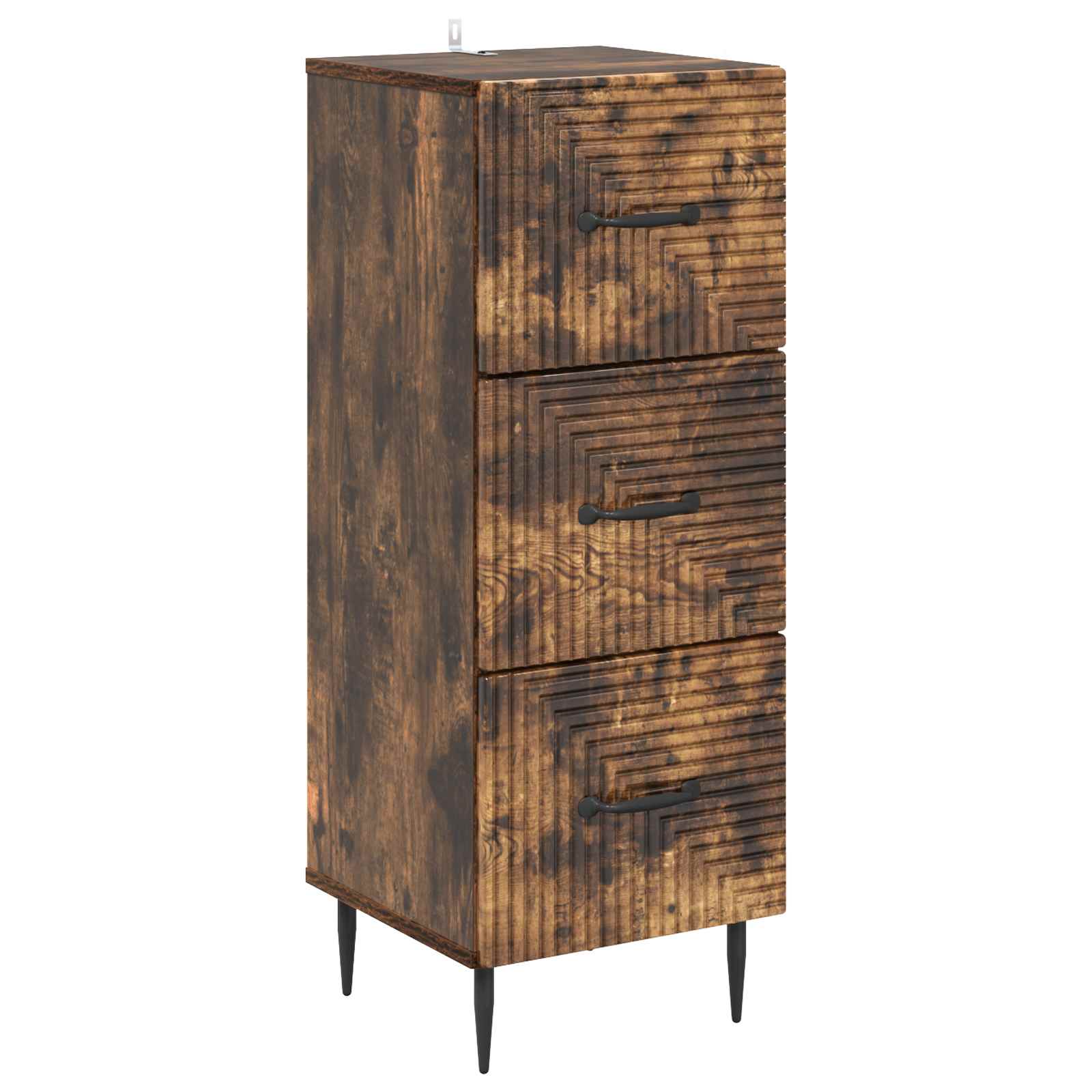 vidaXL Ladenkast Zwart 33 x 34,5 x 89,5 cm Bewerkt hout