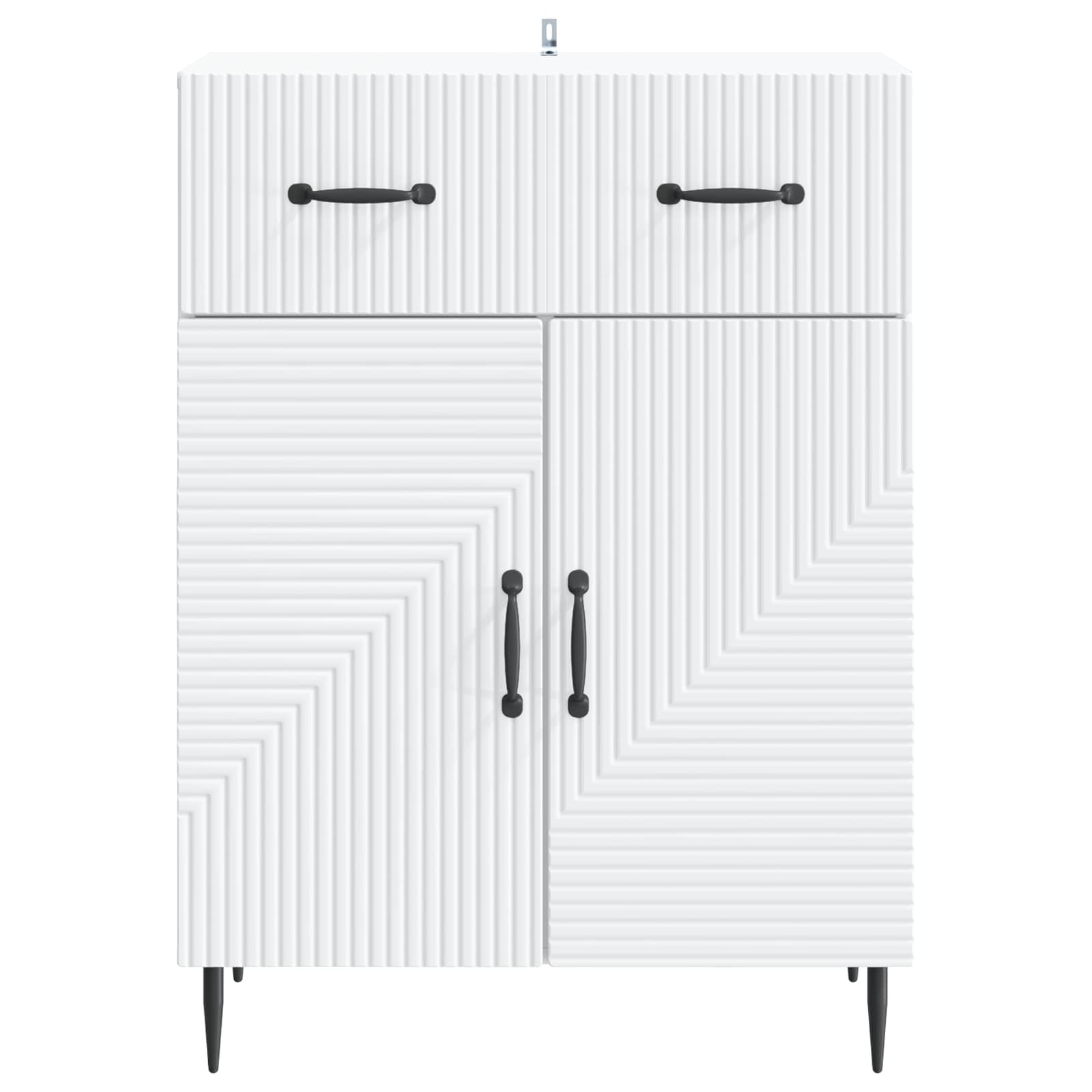 vidaXL Dressoir met lade Zwart 66 x 34,5 x 89,5 cm Bewerkt hout