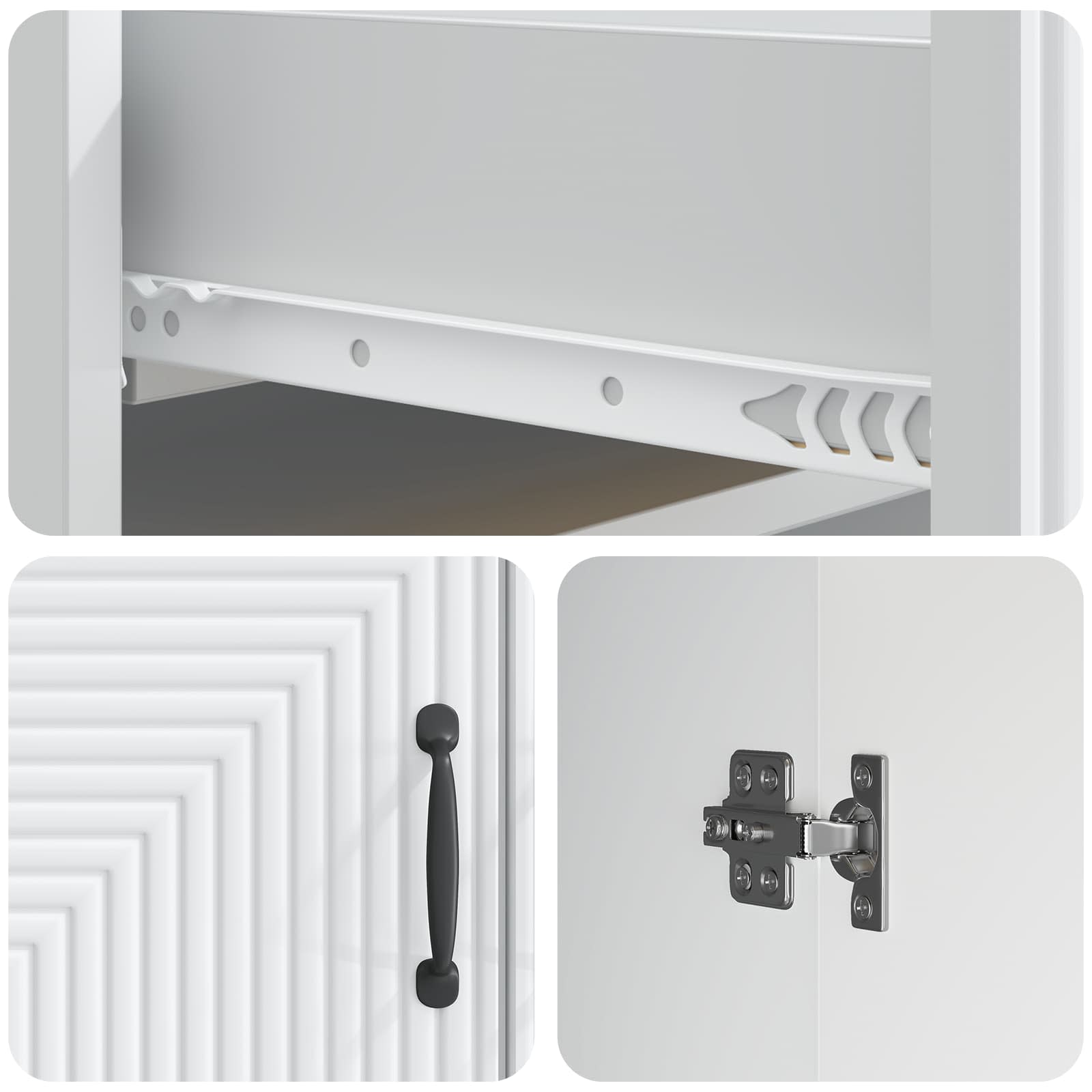 vidaXL Dressoir met lade Zwart 66 x 34,5 x 89,5 cm Bewerkt hout