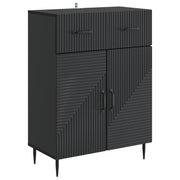 vidaXL Dressoir met lade Zwart 66 x 34,5 x 89,5 cm Bewerkt hout