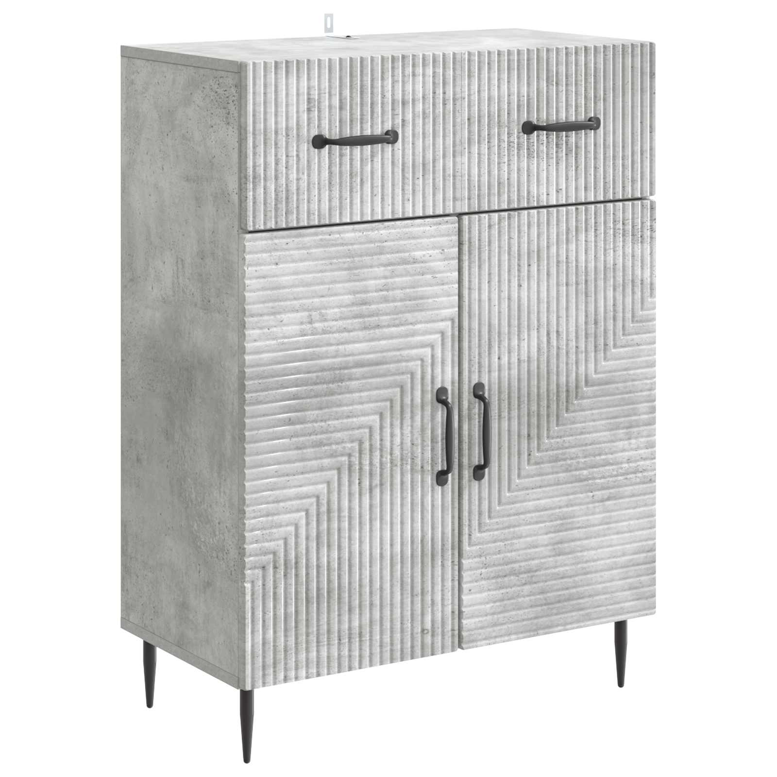 vidaXL Dressoir met lade Zwart 66 x 34,5 x 89,5 cm Bewerkt hout