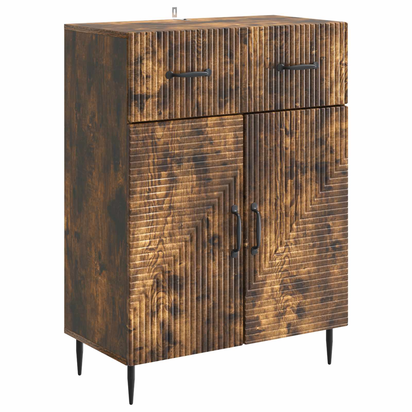 vidaXL Dressoir met lade Zwart 66 x 34,5 x 89,5 cm Bewerkt hout