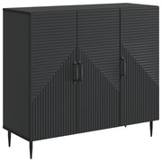 vidaXL Dressoir Zwart 89 x 34,5 x 80 cm Bewerkt hout