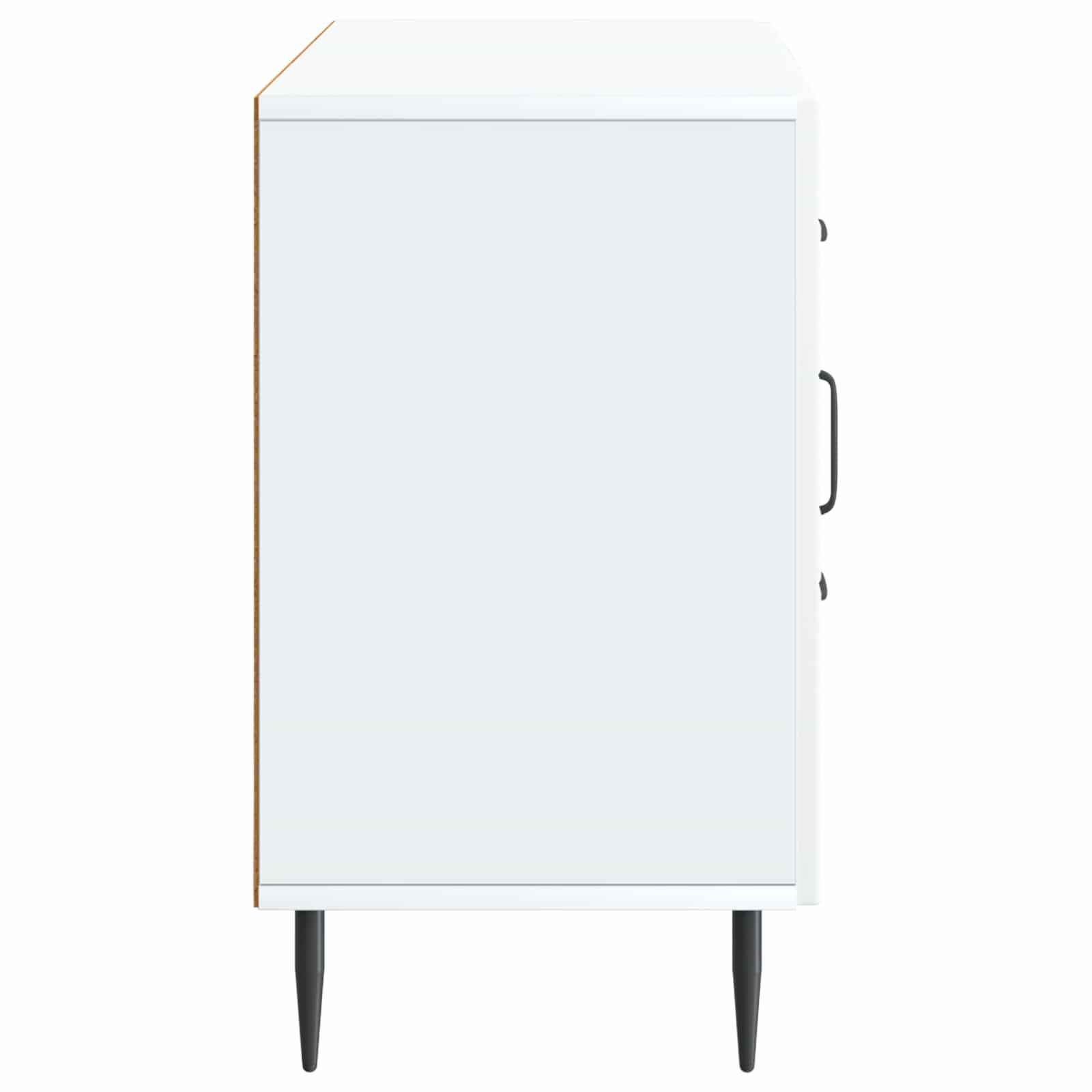 vidaXL Dressoir met lade Zwart 89 x 34,5 x 60 cm Bewerkt hout