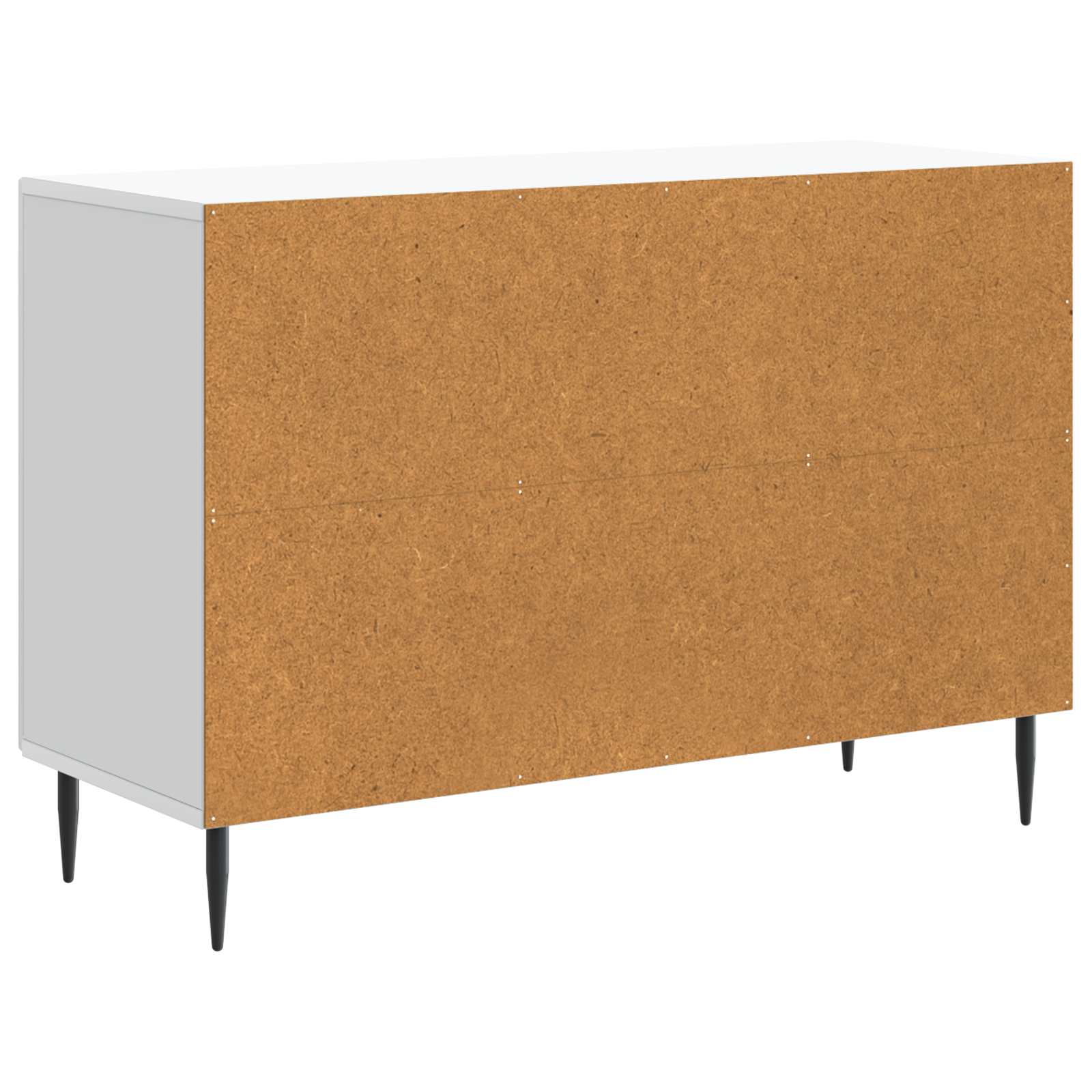 vidaXL Dressoir met lade Zwart 89 x 34,5 x 60 cm Bewerkt hout