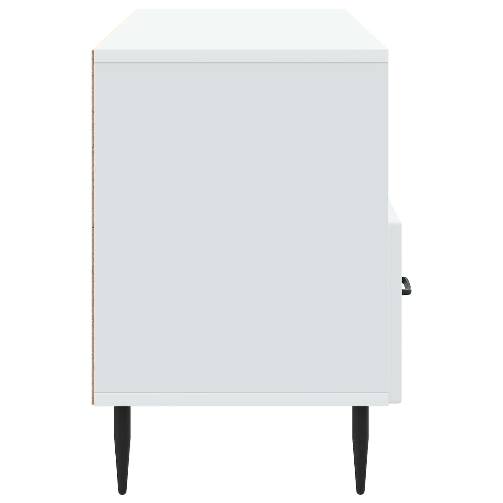vidaXL TV-kast met lade Zwart 102 x 34,5 x 50 cm Bewerkt hout
