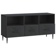 vidaXL TV-kast met lade Zwart 102 x 34,5 x 50 cm Bewerkt hout