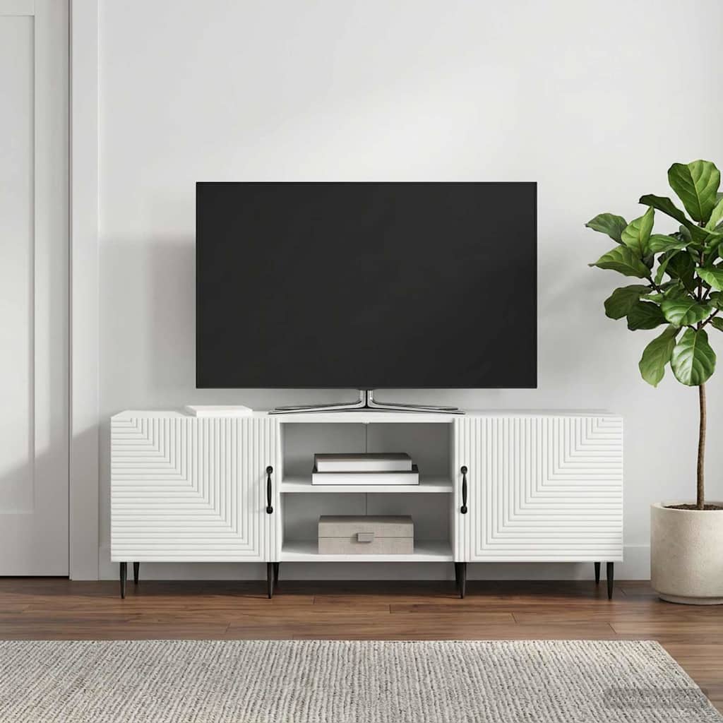 vidaXL TV-kast Wit 150 x 31 x 50 cm Bewerkt hout