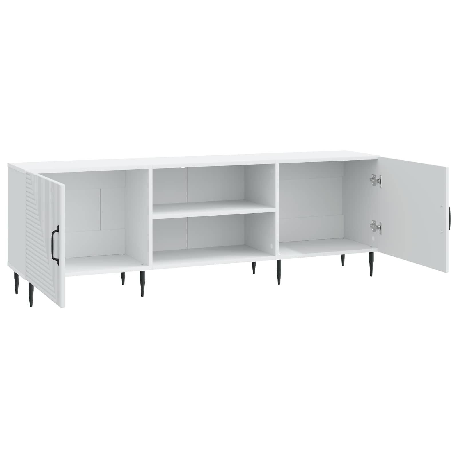 vidaXL TV-kast Wit 150 x 31 x 50 cm Bewerkt hout
