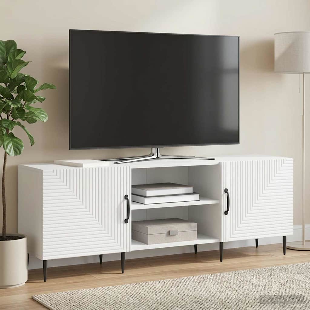 vidaXL TV-kast Wit 150 x 31 x 50 cm Bewerkt hout