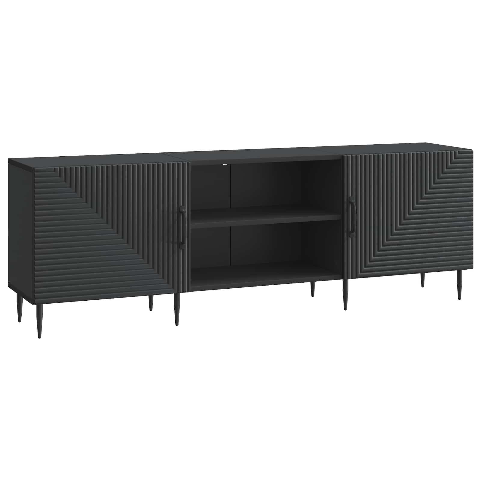 vidaXL TV-kast Wit 150 x 31 x 50 cm Bewerkt hout