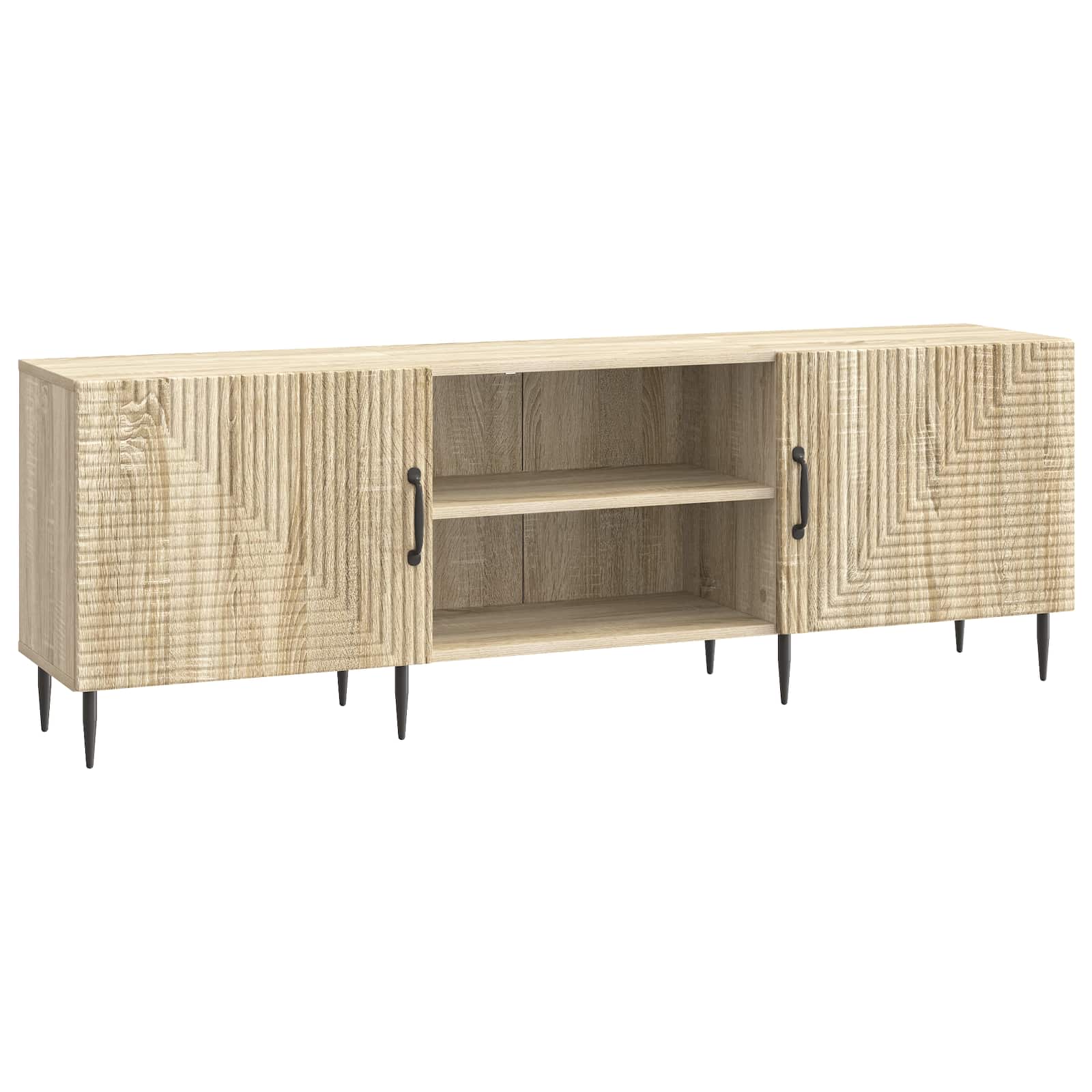vidaXL TV-kast Wit 150 x 31 x 50 cm Bewerkt hout