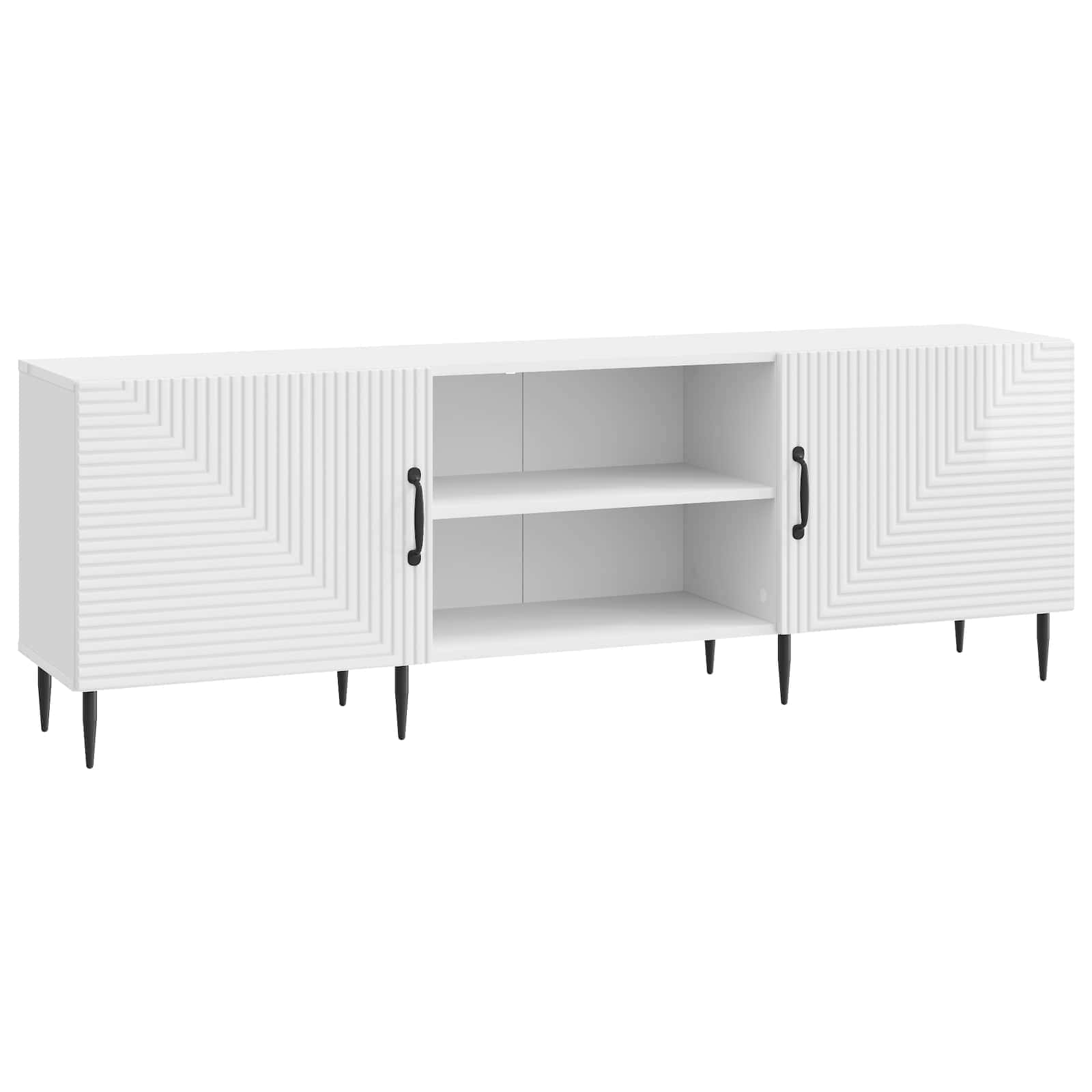 vidaXL TV-kast Wit 150 x 31 x 50 cm Bewerkt hout