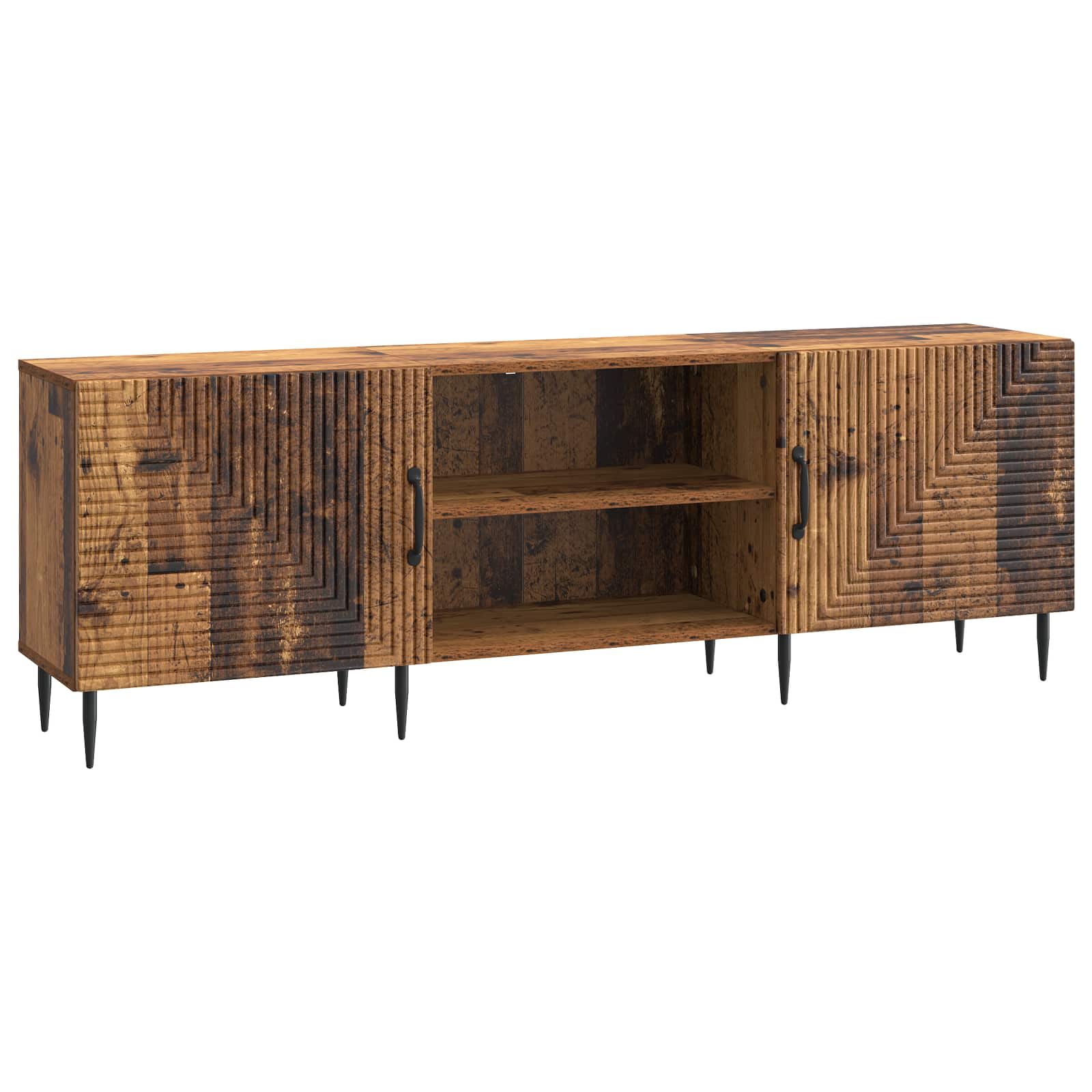 vidaXL TV-kast Wit 150 x 31 x 50 cm Bewerkt hout
