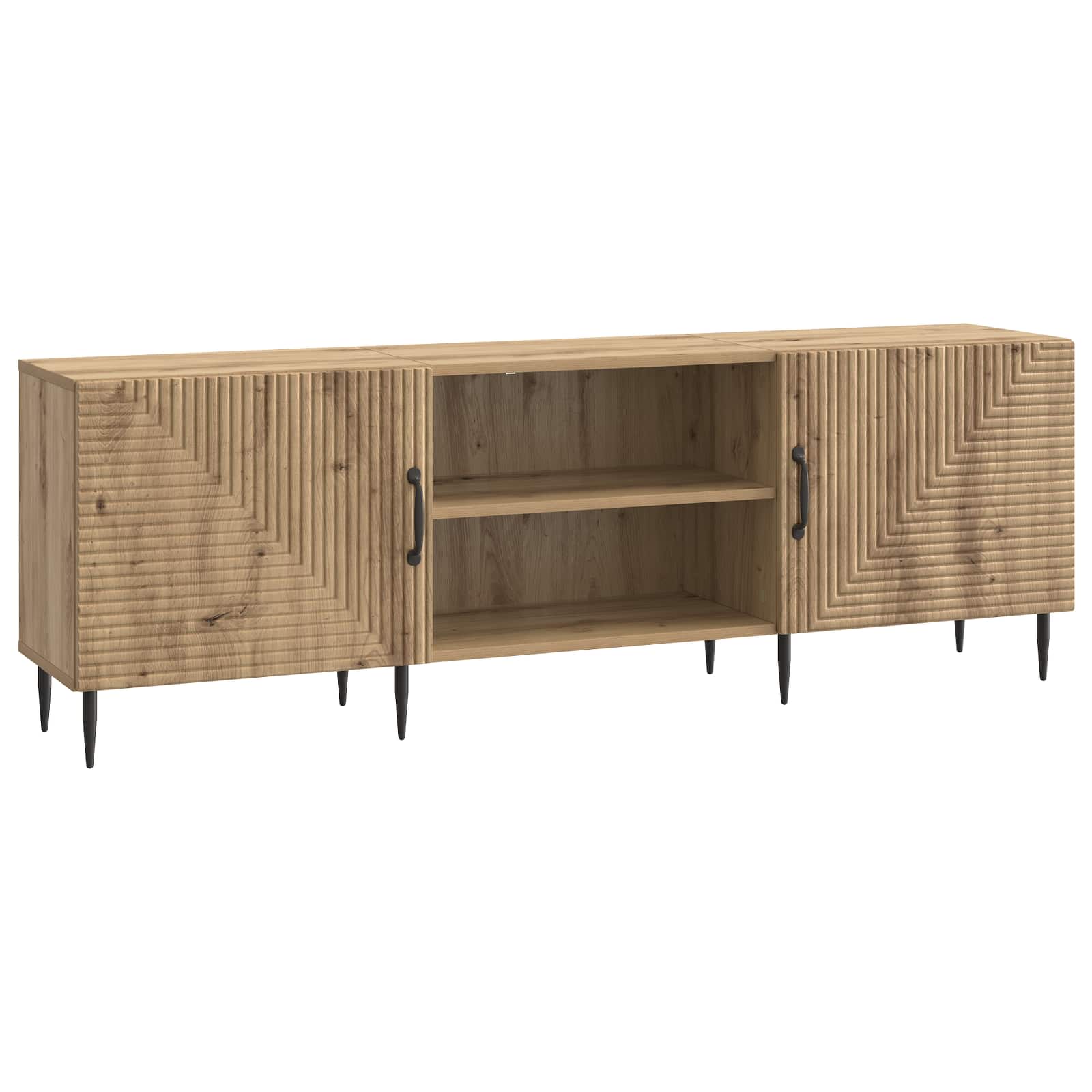 vidaXL TV-kast Wit 150 x 31 x 50 cm Bewerkt hout
