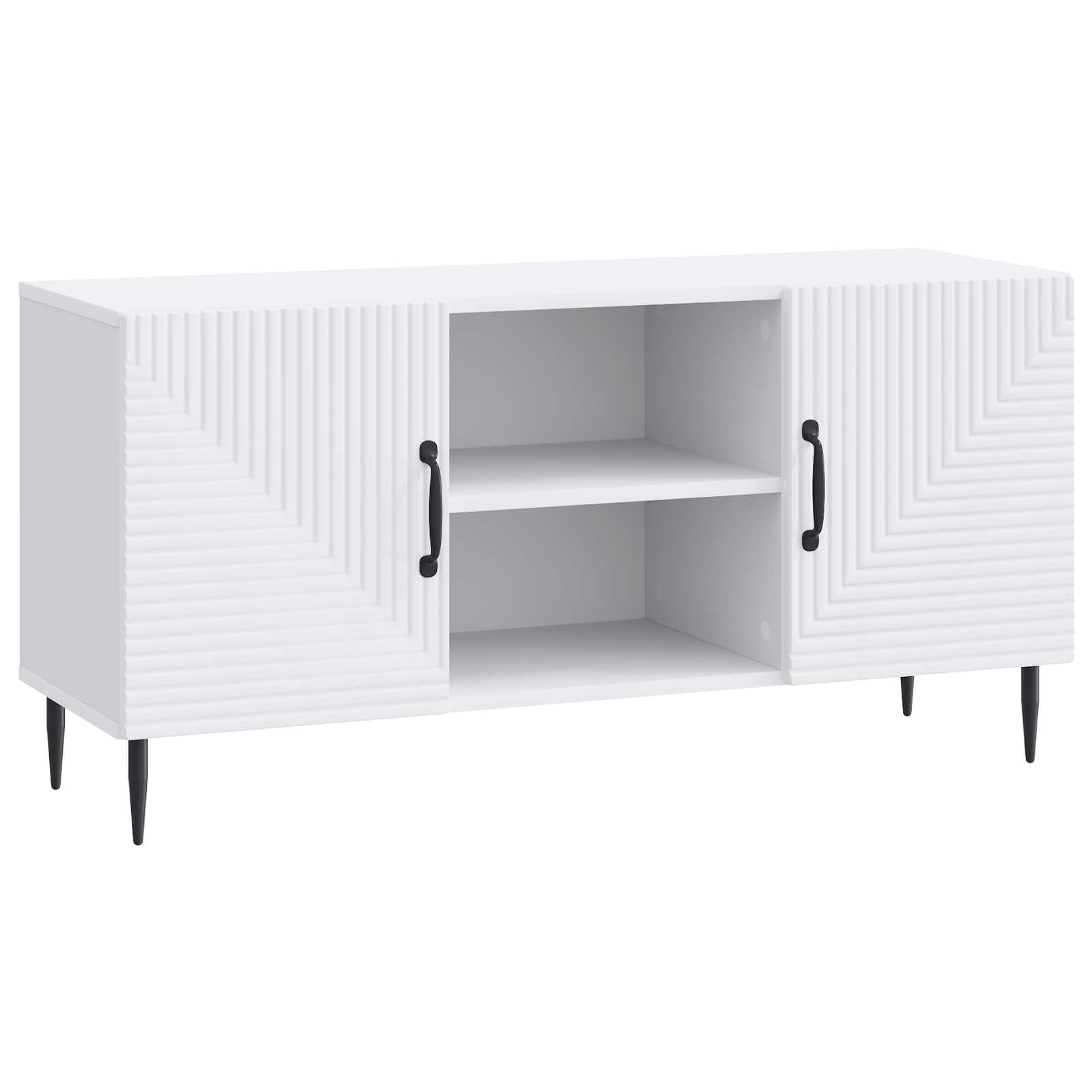 vidaXL TV-kast Zwart 102 x 34,5 x 50 cm Bewerkt hout