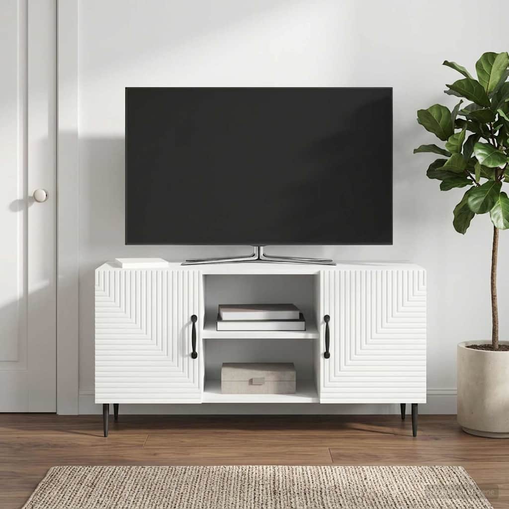vidaXL TV-kast Zwart 102 x 34,5 x 50 cm Bewerkt hout