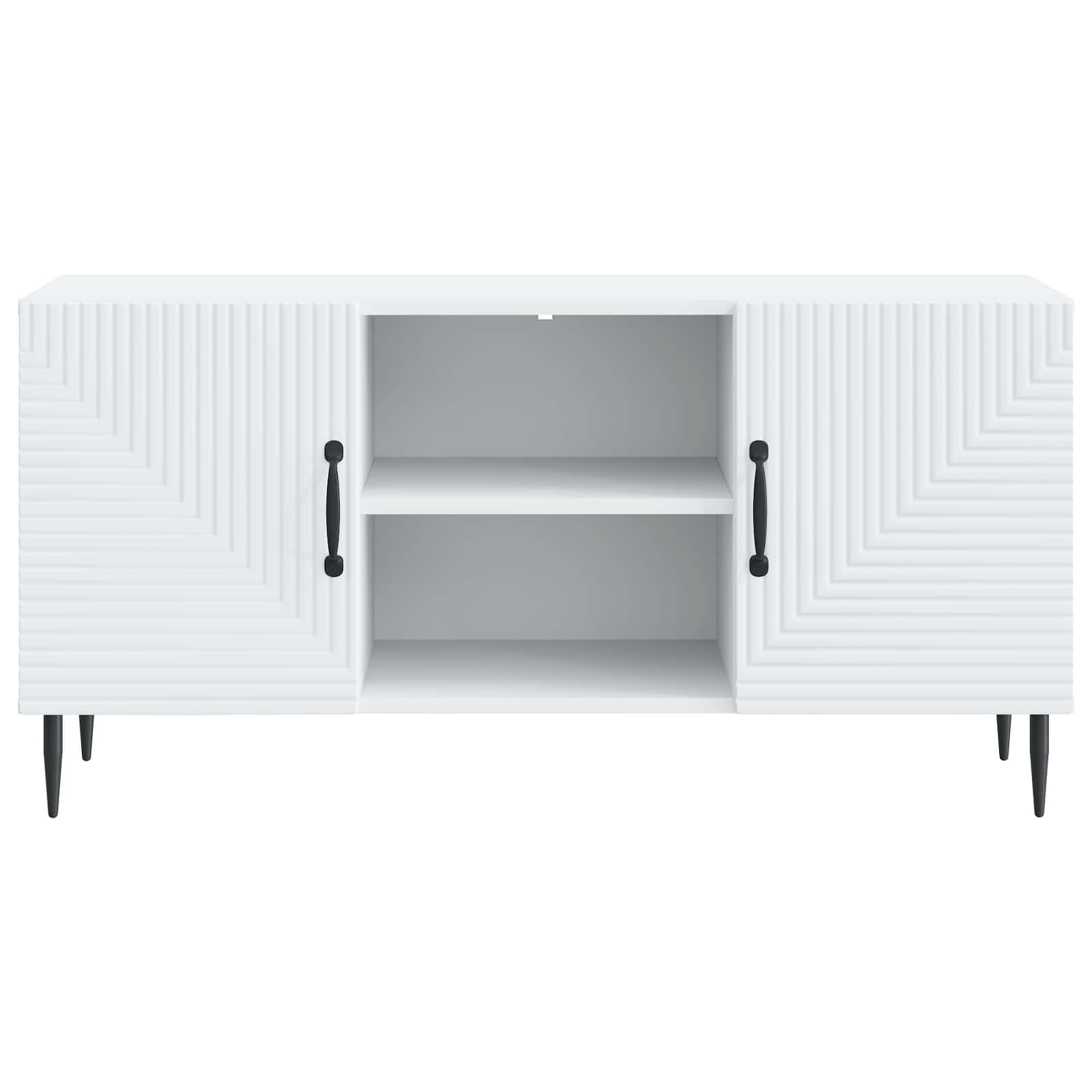 vidaXL TV-kast Zwart 102 x 34,5 x 50 cm Bewerkt hout