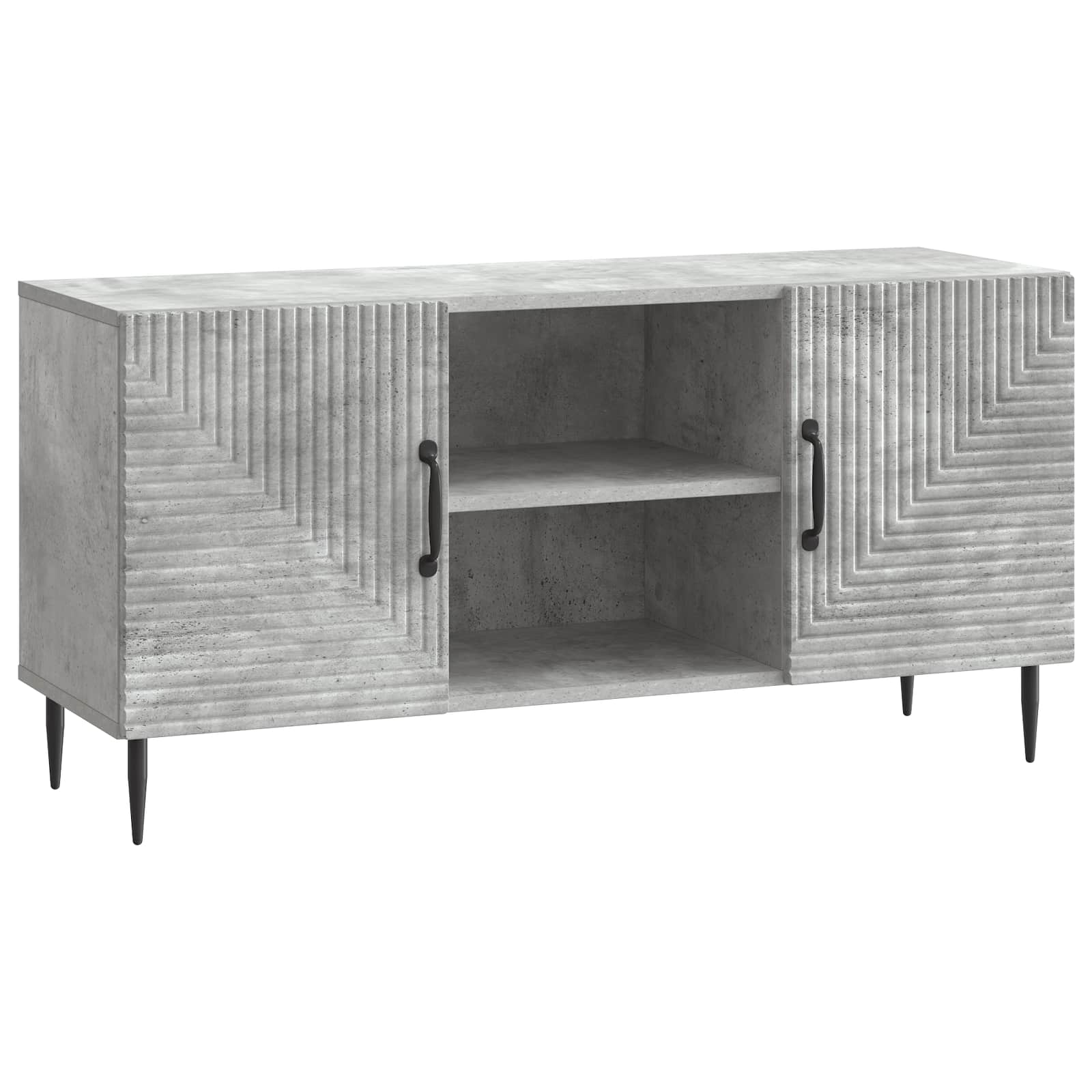 vidaXL TV-kast Zwart 102 x 34,5 x 50 cm Bewerkt hout