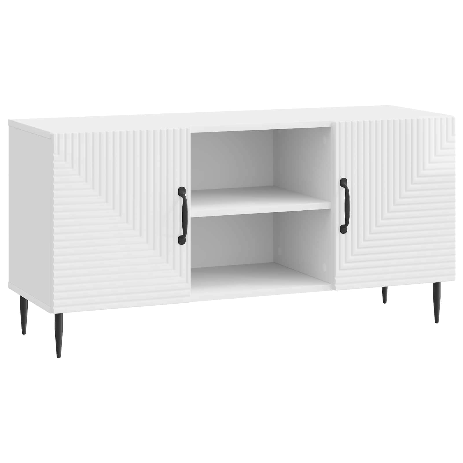 vidaXL TV-kast Zwart 102 x 34,5 x 50 cm Bewerkt hout