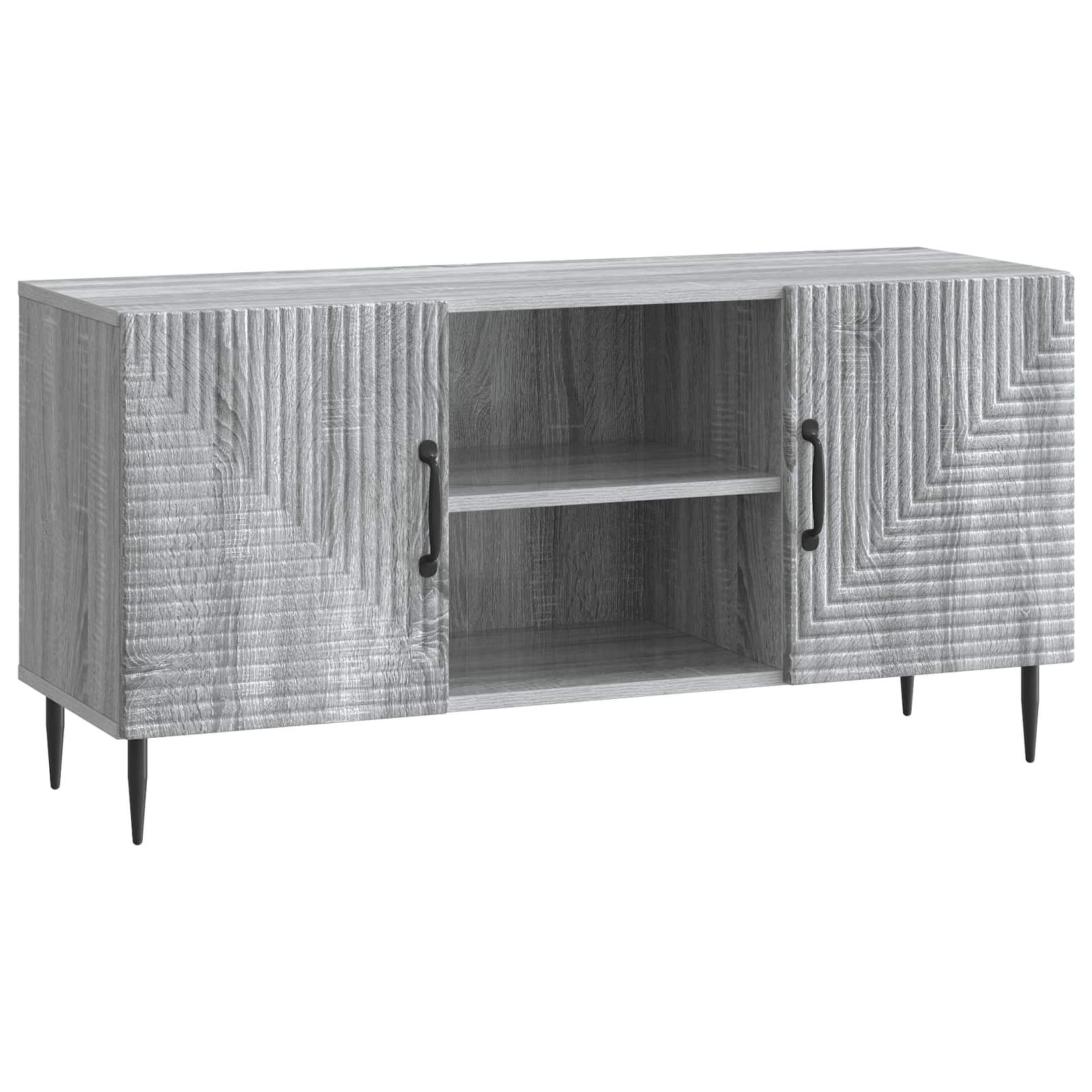 vidaXL TV-kast Zwart 102 x 34,5 x 50 cm Bewerkt hout