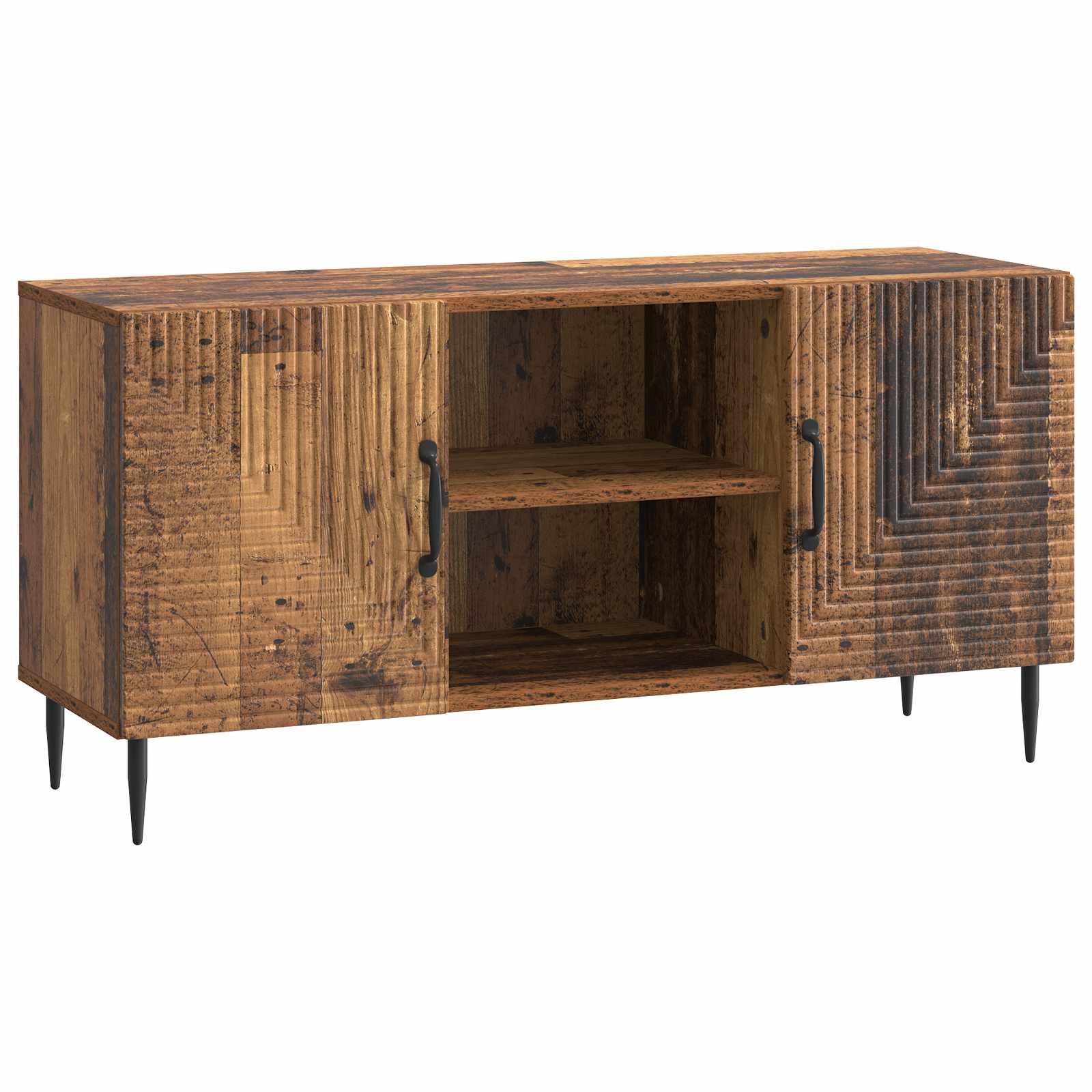 vidaXL TV-kast Zwart 102 x 34,5 x 50 cm Bewerkt hout