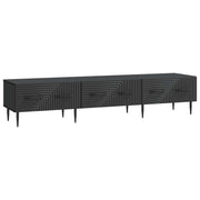 vidaXL TV-kast met lade Zwart 147 x 34,5 x 30 cm Bewerkt hout