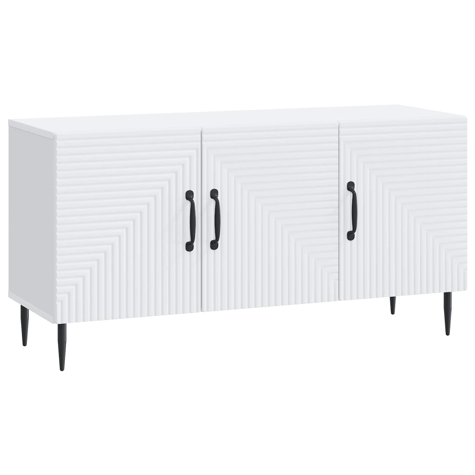 vidaXL TV-kast Zwart 99 x 34,5 x 50 cm Bewerkt hout