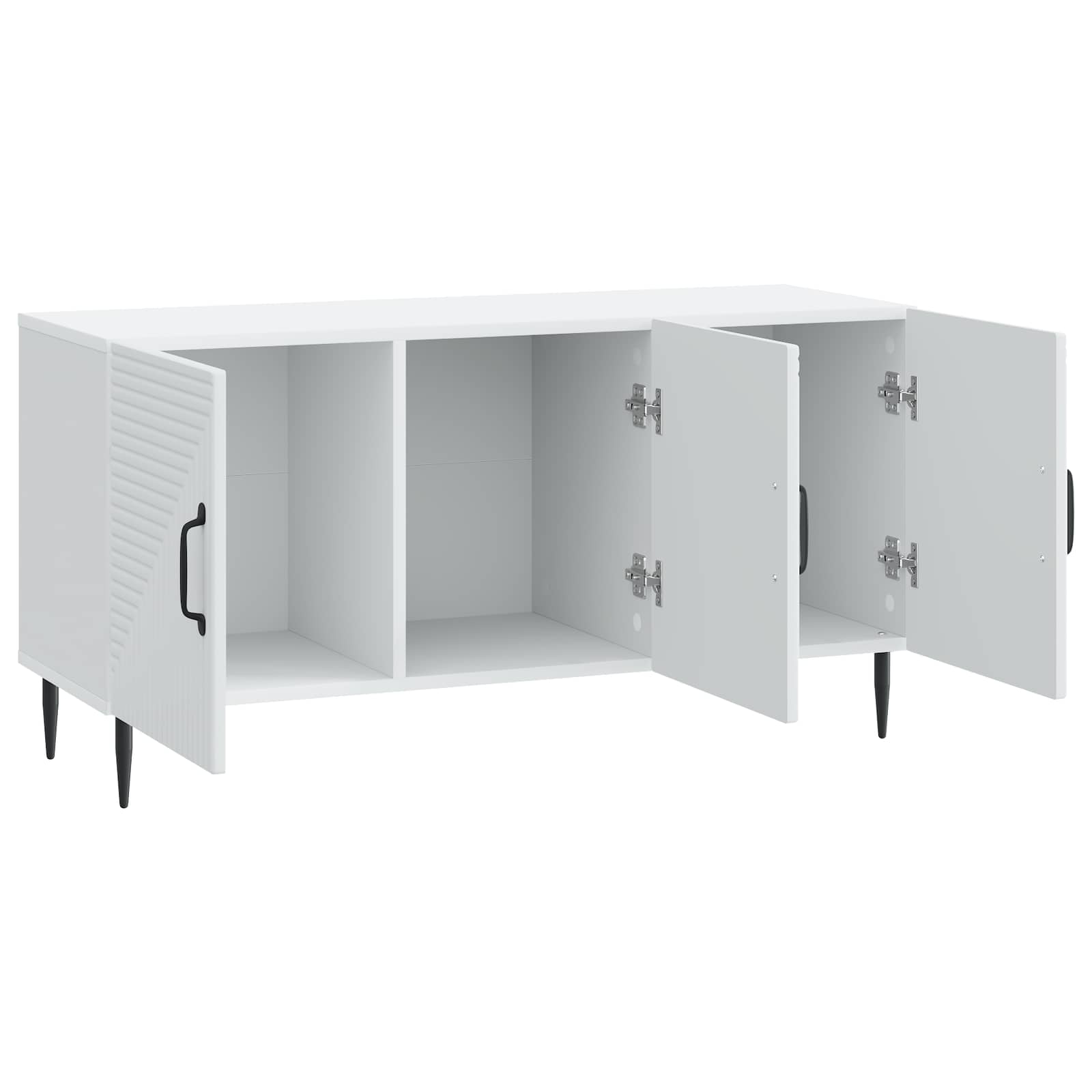 vidaXL TV-kast Zwart 99 x 34,5 x 50 cm Bewerkt hout