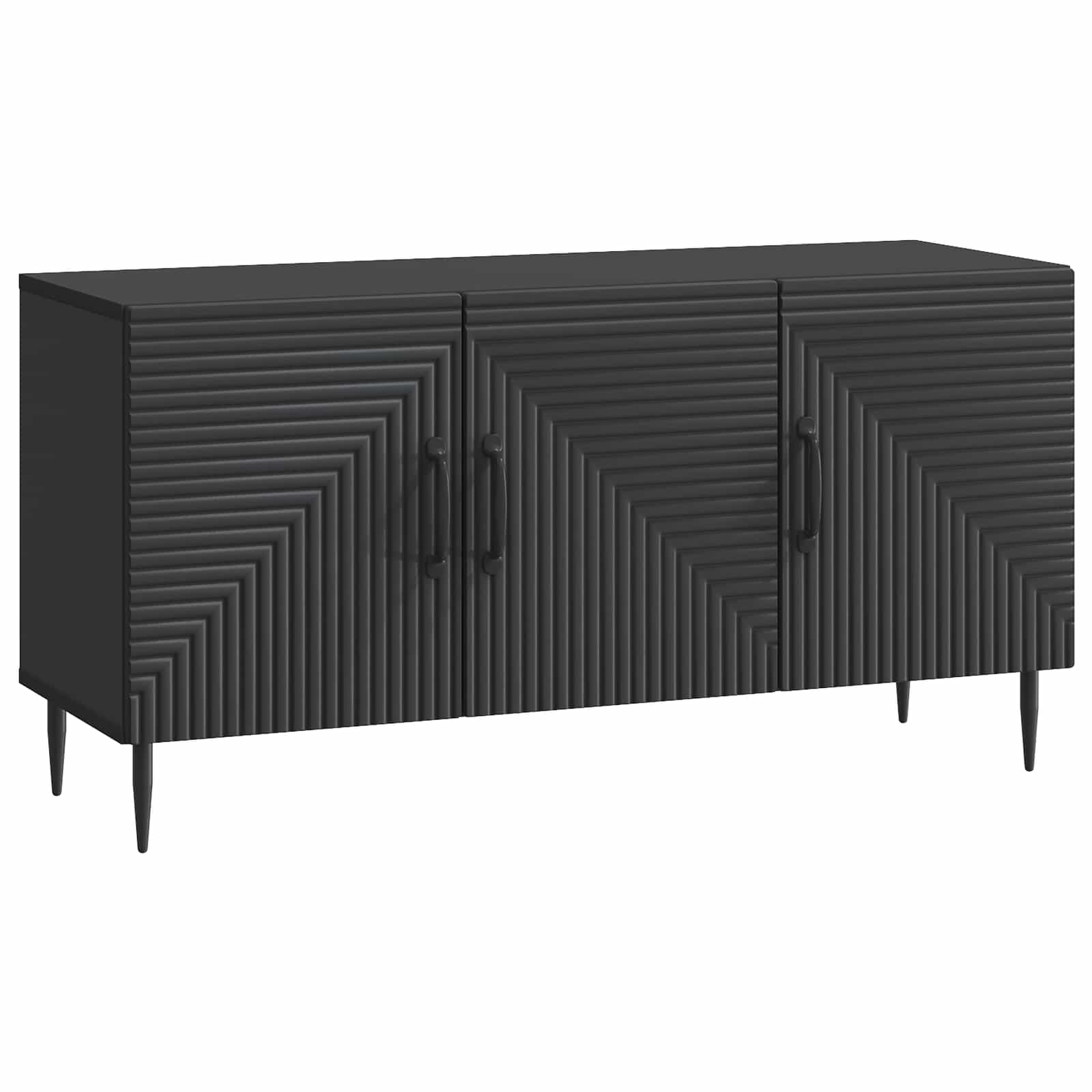 vidaXL TV-kast Zwart 99 x 34,5 x 50 cm Bewerkt hout