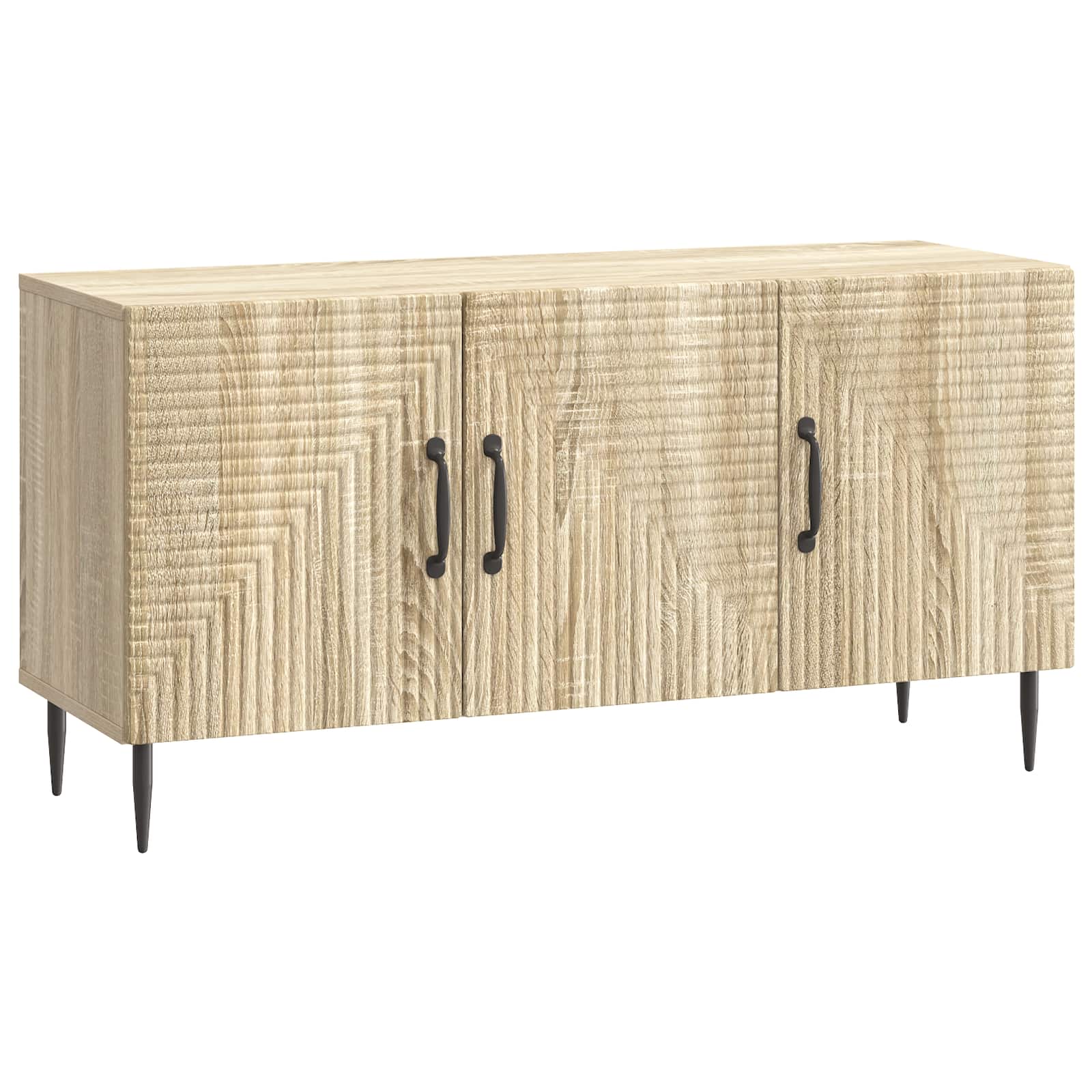 vidaXL TV-kast Zwart 99 x 34,5 x 50 cm Bewerkt hout