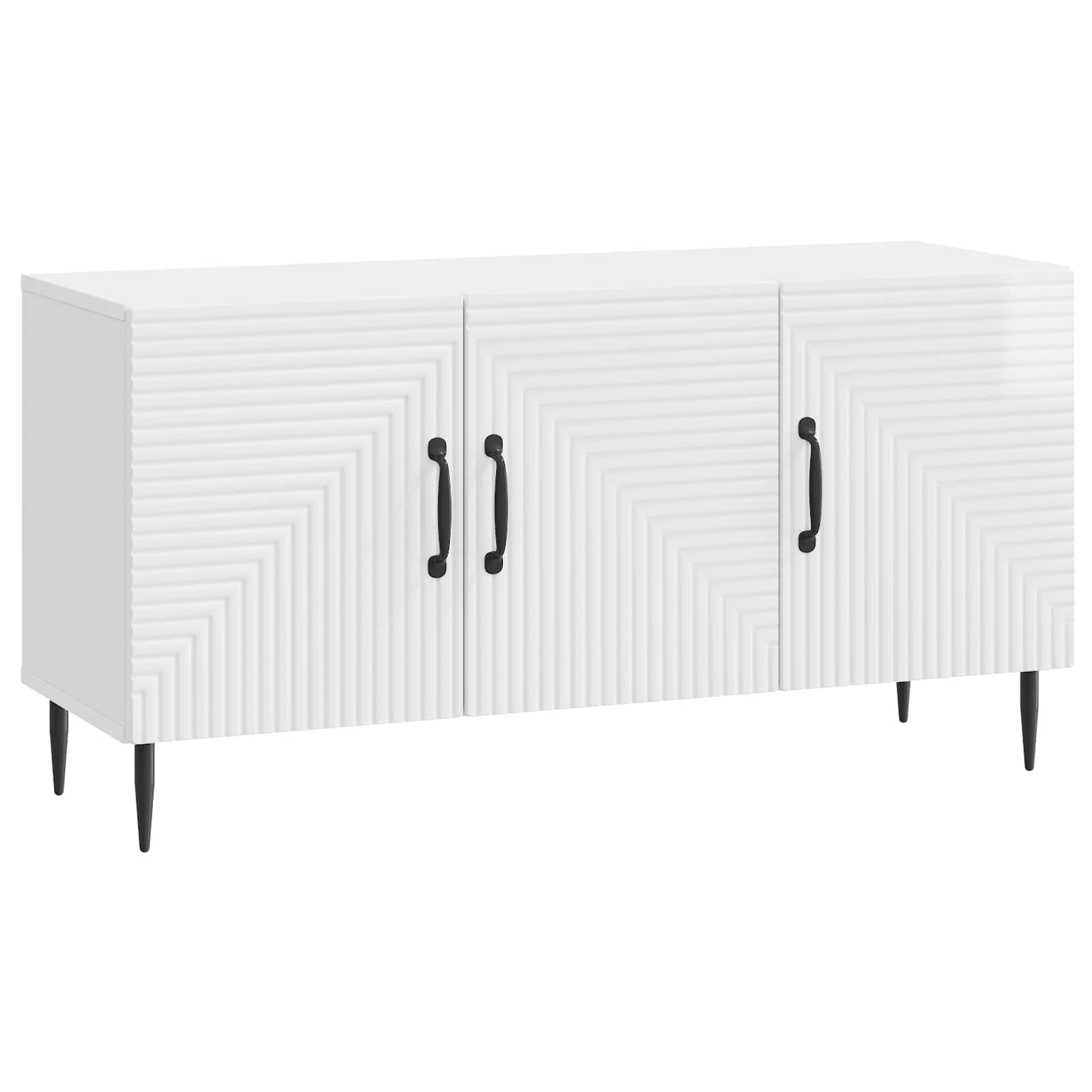 vidaXL TV-kast Zwart 99 x 34,5 x 50 cm Bewerkt hout