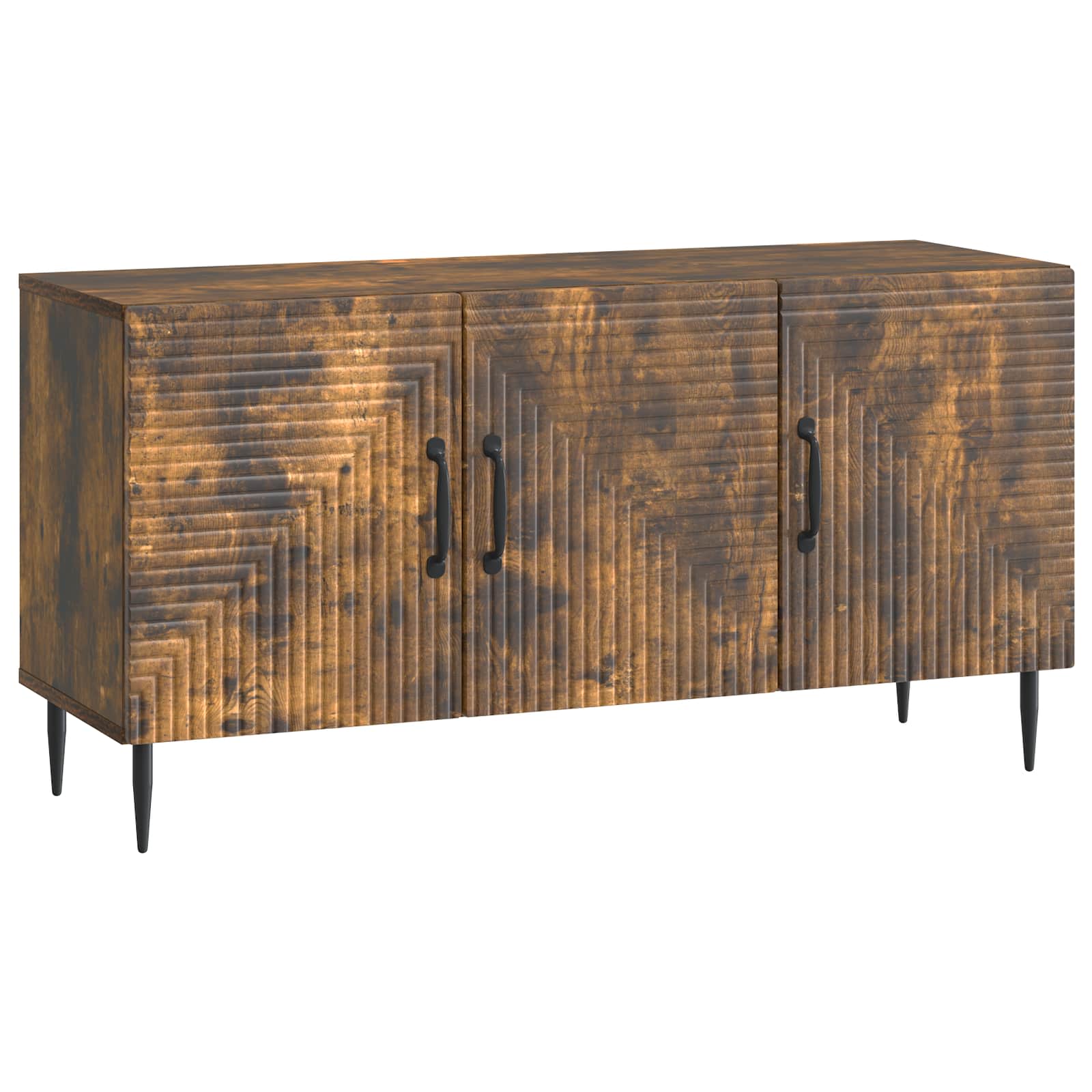 vidaXL TV-kast Zwart 99 x 34,5 x 50 cm Bewerkt hout