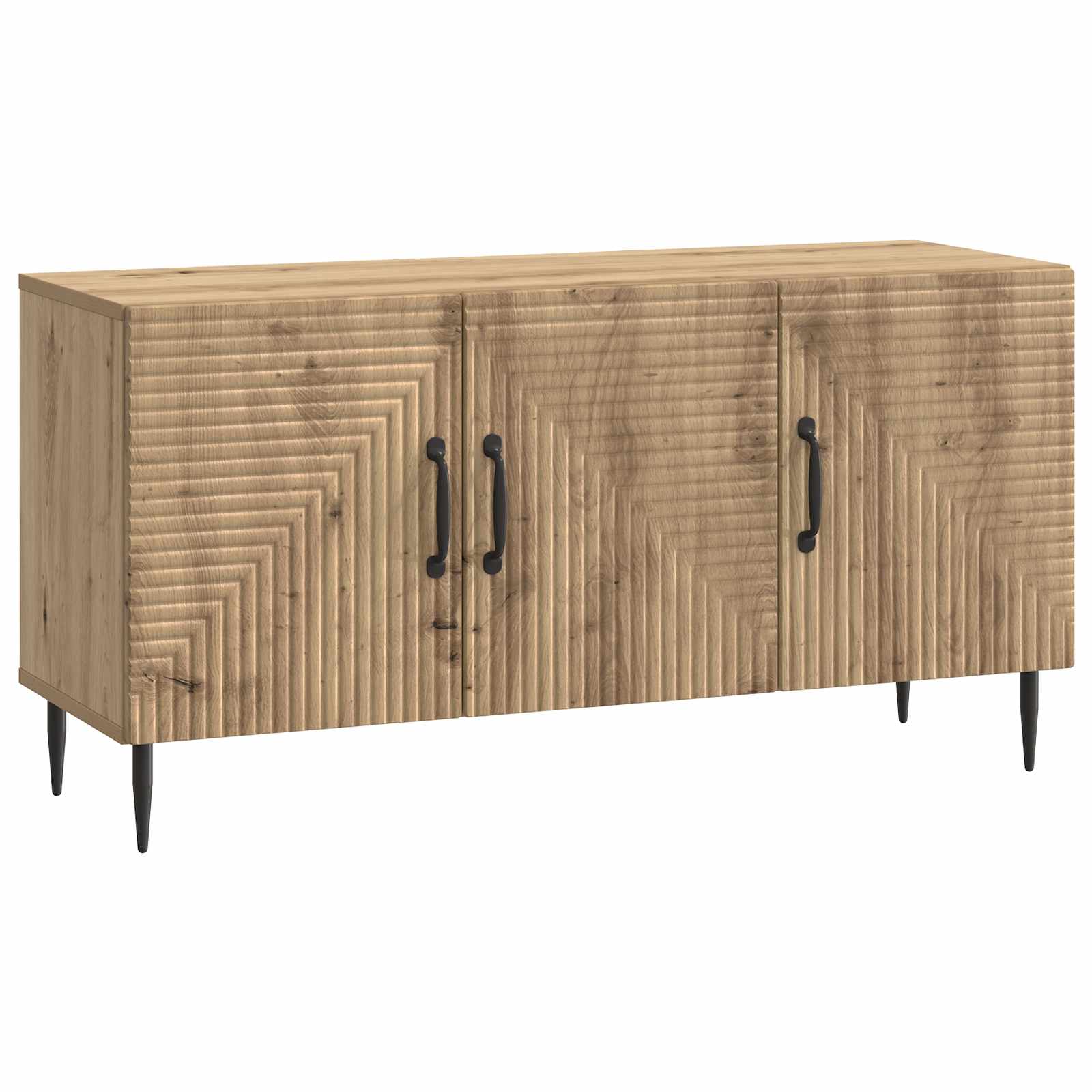 vidaXL TV-kast Zwart 99 x 34,5 x 50 cm Bewerkt hout