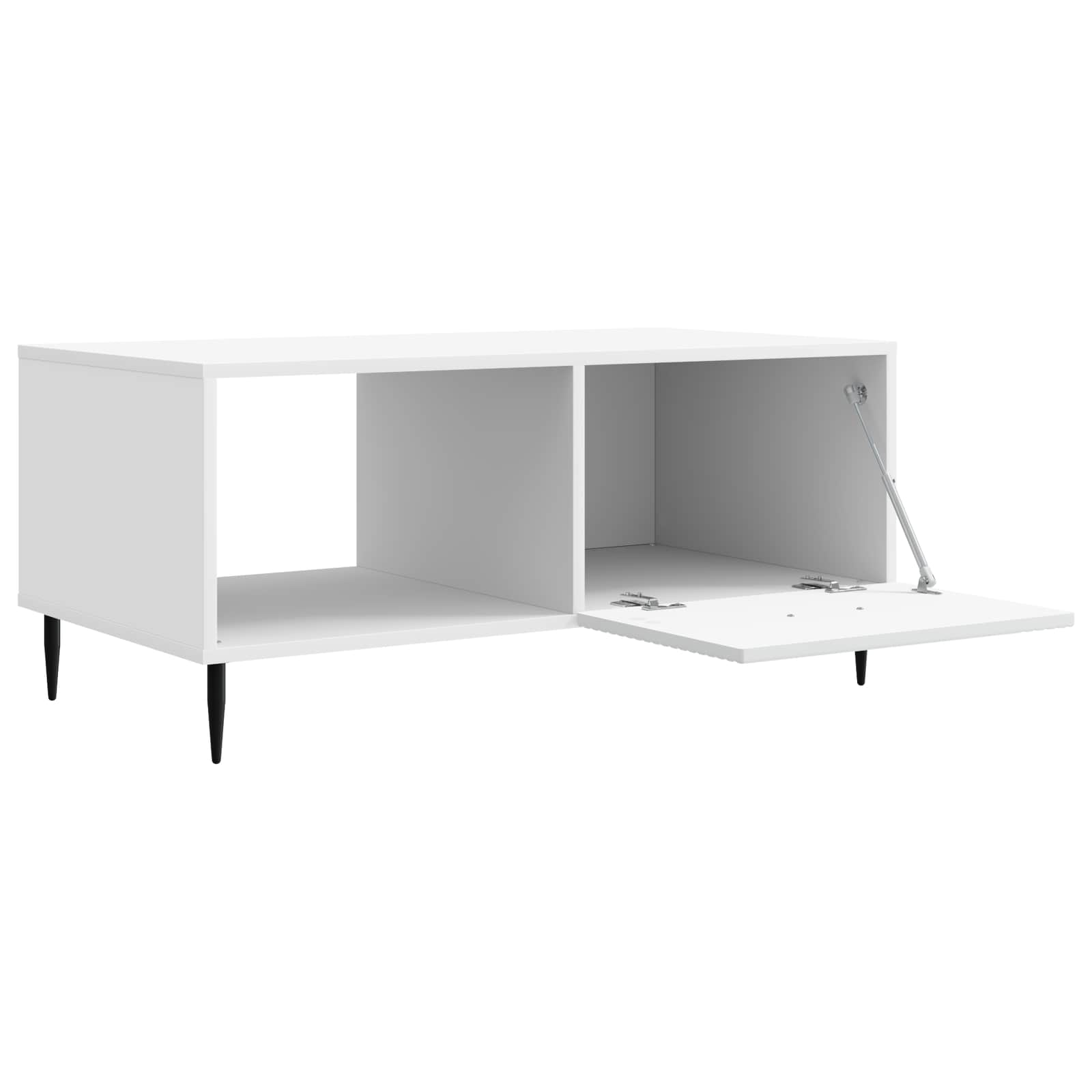 vidaXL Salontafel Zwart 90 x 50 x 40 cm Bewerkt hout
