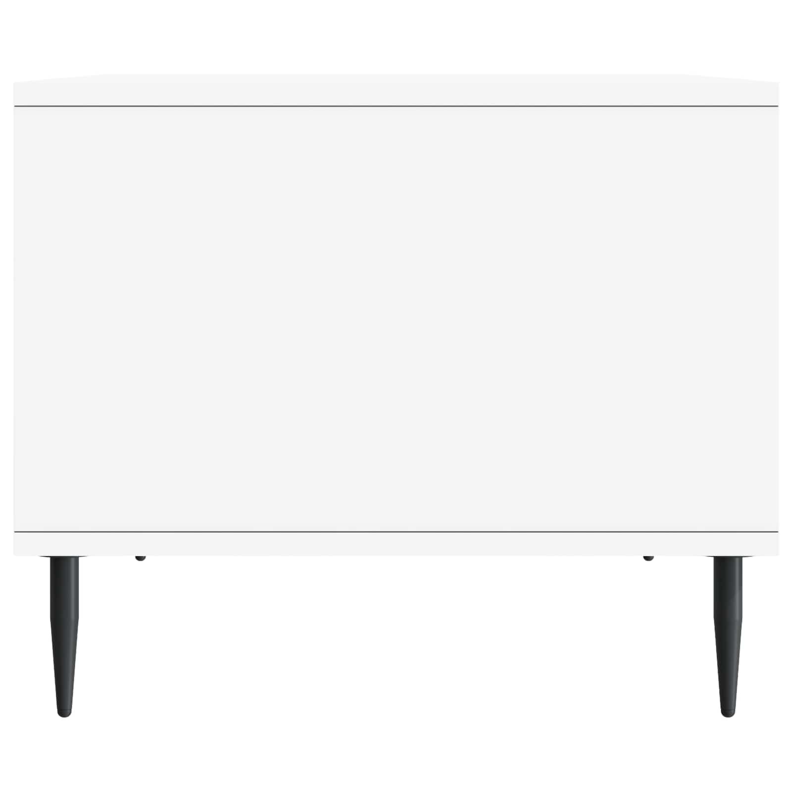 vidaXL Salontafel Zwart 90 x 50 x 40 cm Bewerkt hout