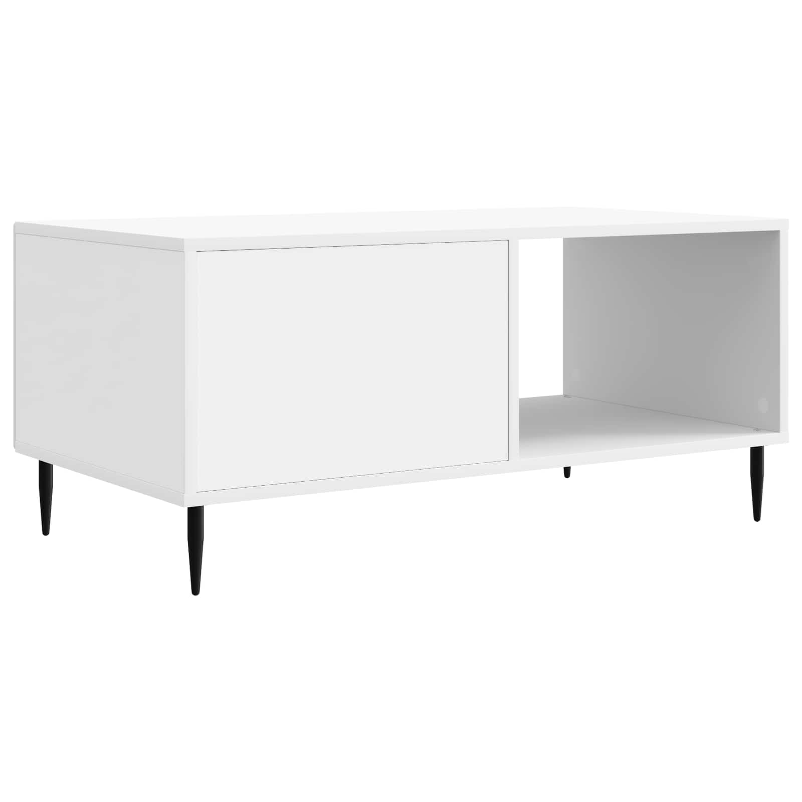vidaXL Salontafel Zwart 90 x 50 x 40 cm Bewerkt hout