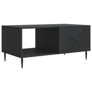 vidaXL Salontafel Zwart 90 x 50 x 40 cm Bewerkt hout