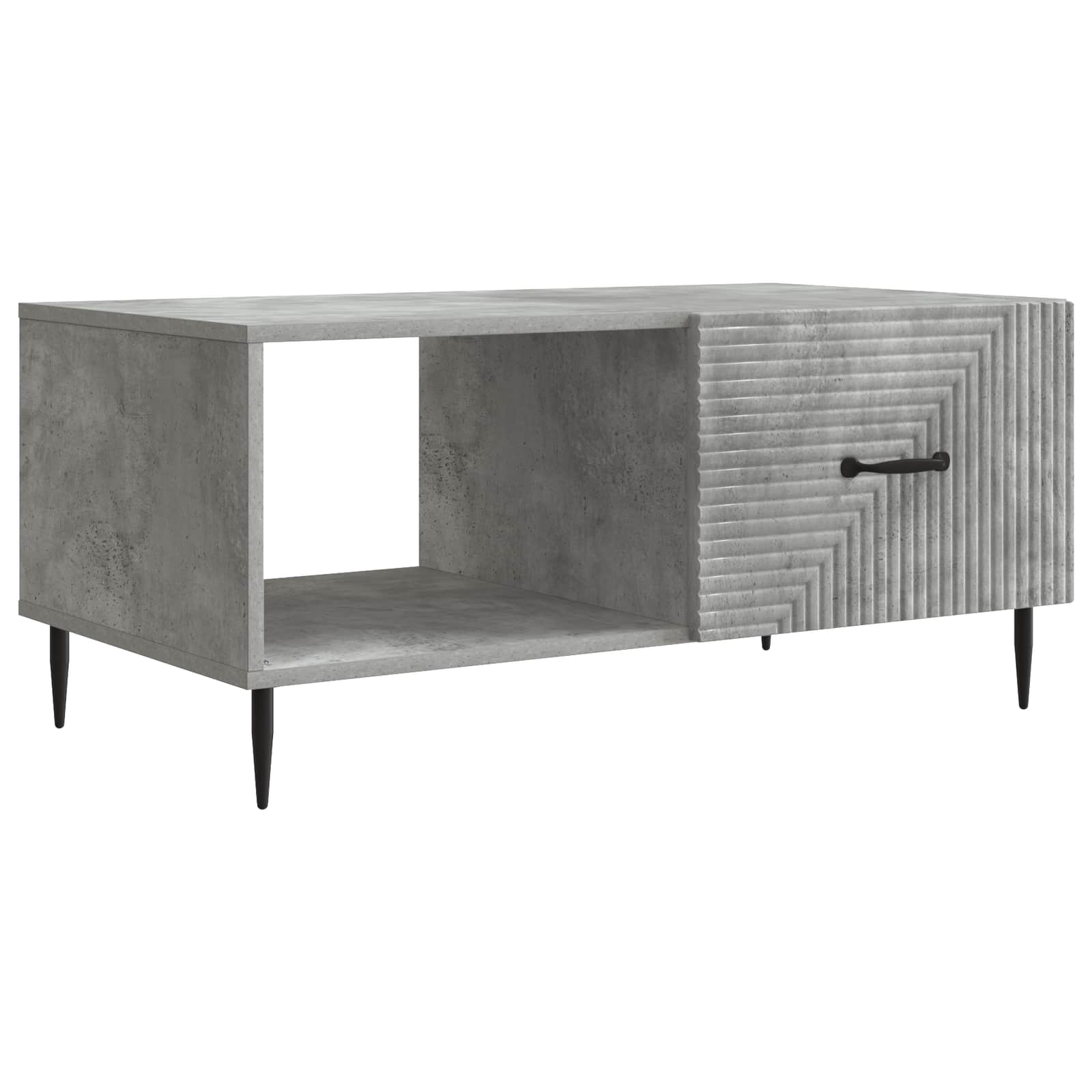 vidaXL Salontafel Zwart 90 x 50 x 40 cm Bewerkt hout