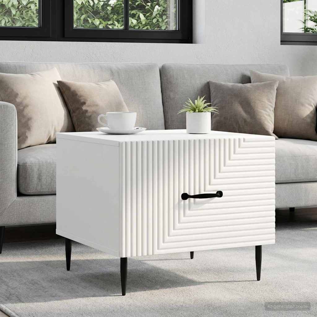vidaXL Salontafel met lade Sonoma Eiken 49 x 50 x 40 cm Bewerkt hout