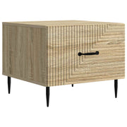 vidaXL Salontafel met lade Sonoma Eiken 49 x 50 x 40 cm Bewerkt hout