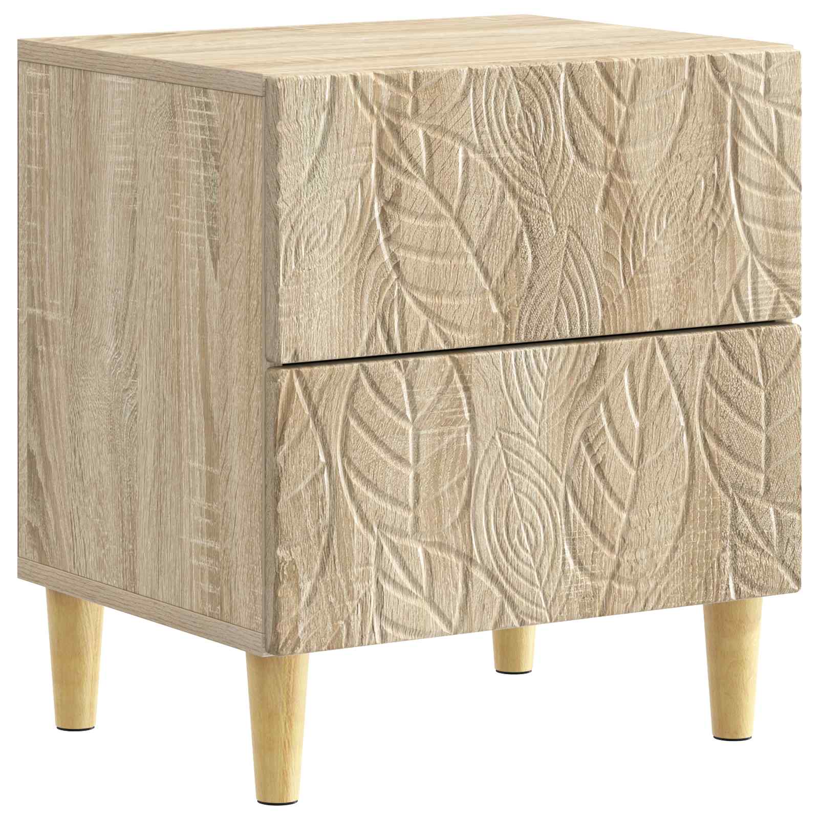 vidaXL Nachtkastje Wit 43 x 34,5 x 48 cm Bewerkt hout