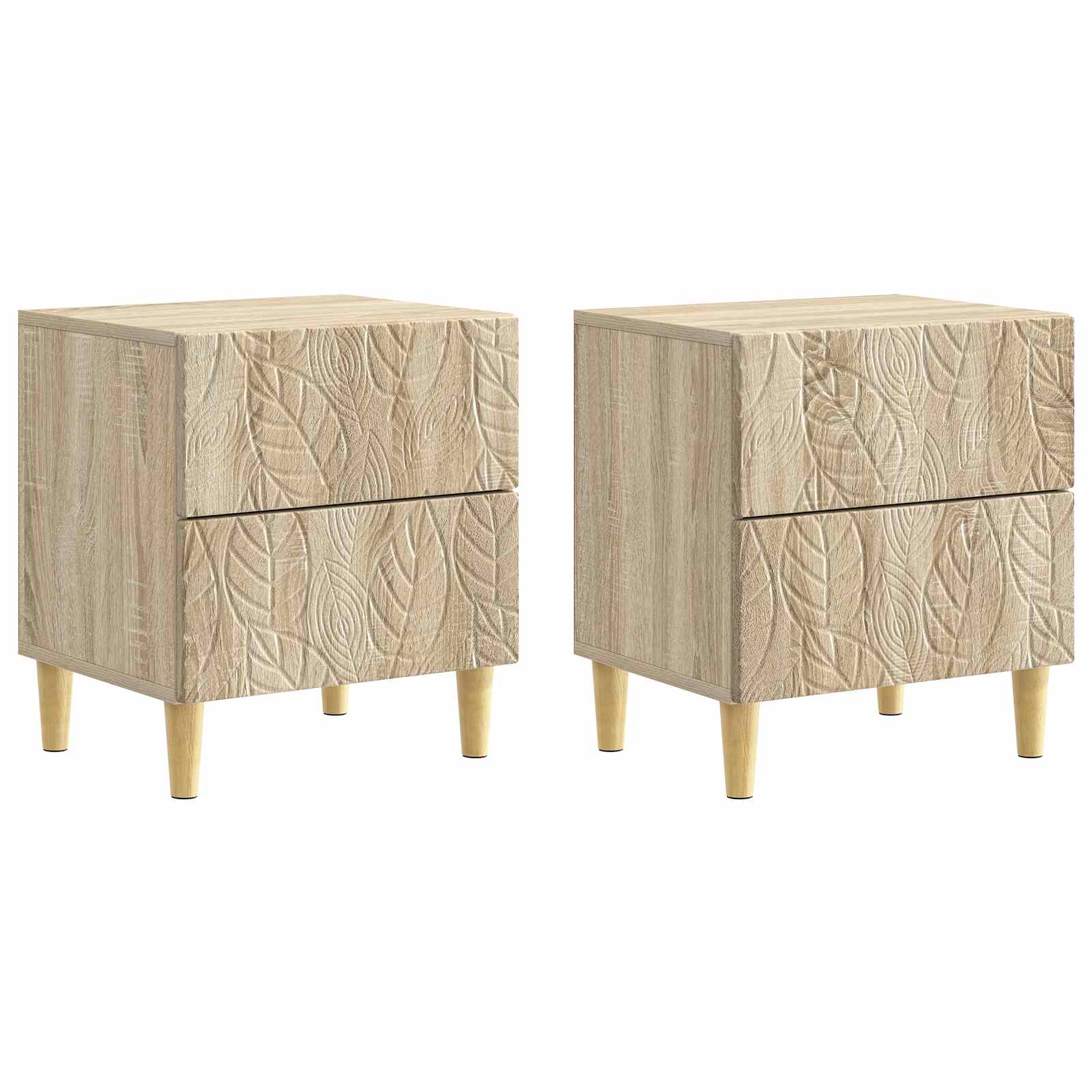 vidaXL Nachtkastje Wit 43 x 34,5 x 48 cm Bewerkt hout