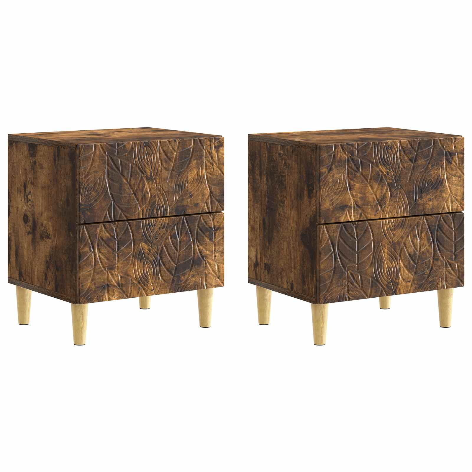 vidaXL Nachtkastje Wit 43 x 34,5 x 48 cm Bewerkt hout