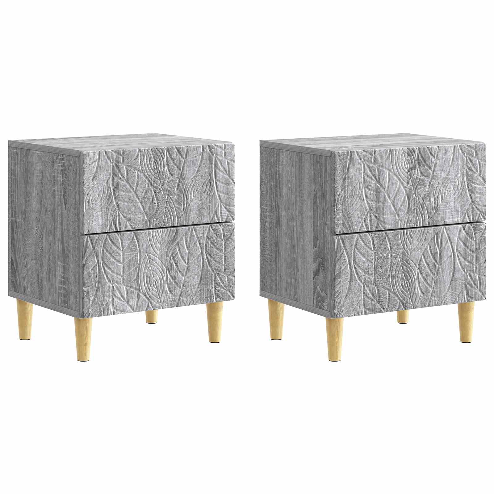 vidaXL Nachtkastje Wit 43 x 34,5 x 48 cm Bewerkt hout