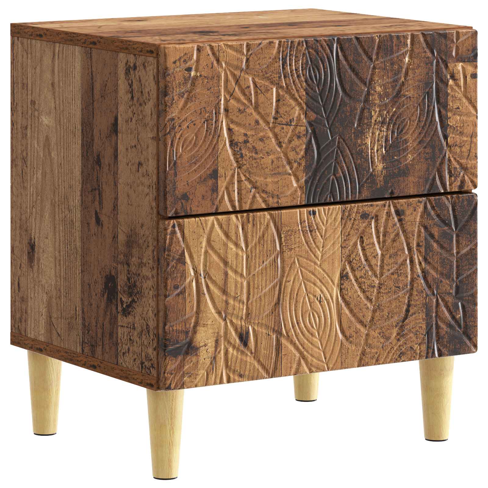 vidaXL Nachtkastje Wit 43 x 34,5 x 48 cm Bewerkt hout