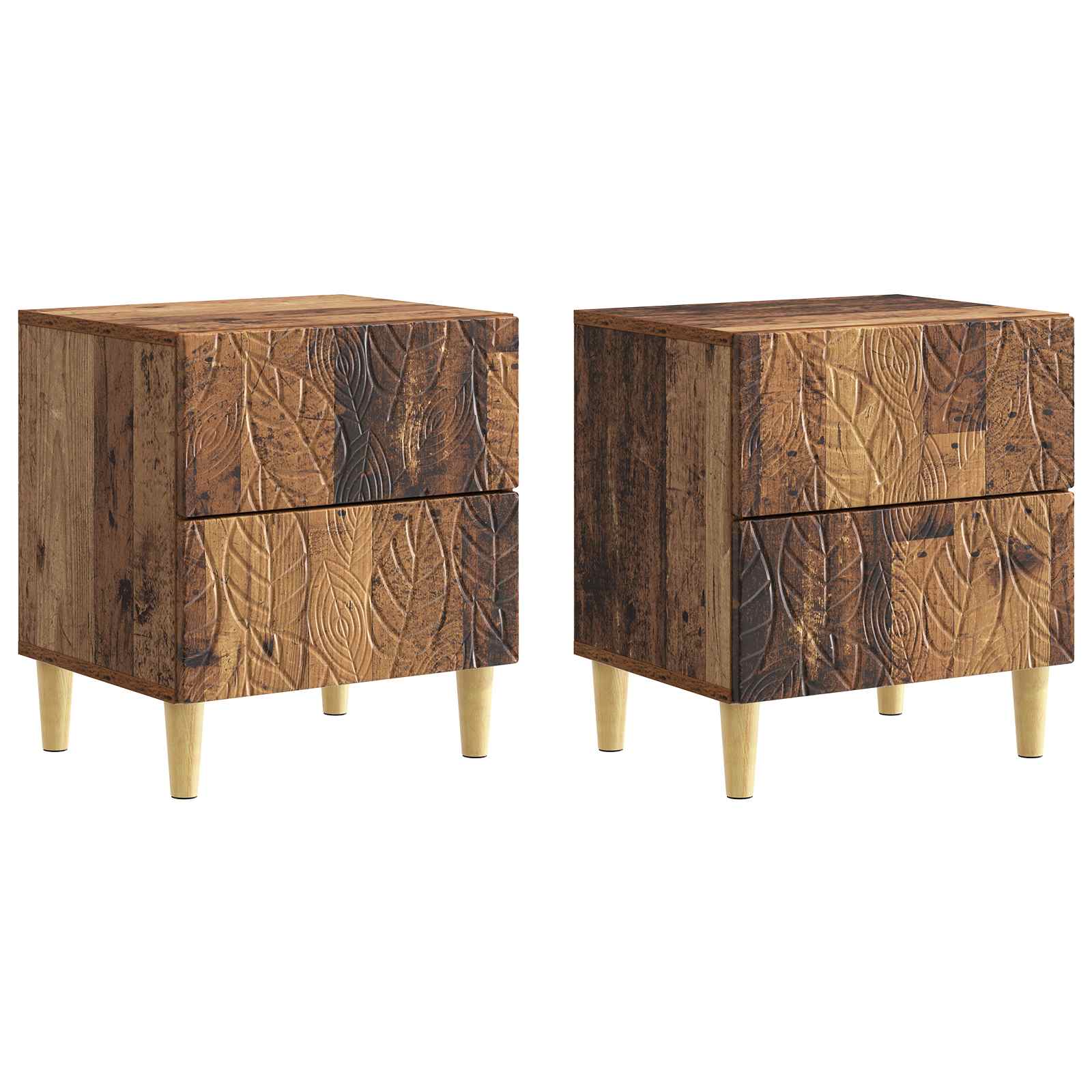 vidaXL Nachtkastje Wit 43 x 34,5 x 48 cm Bewerkt hout