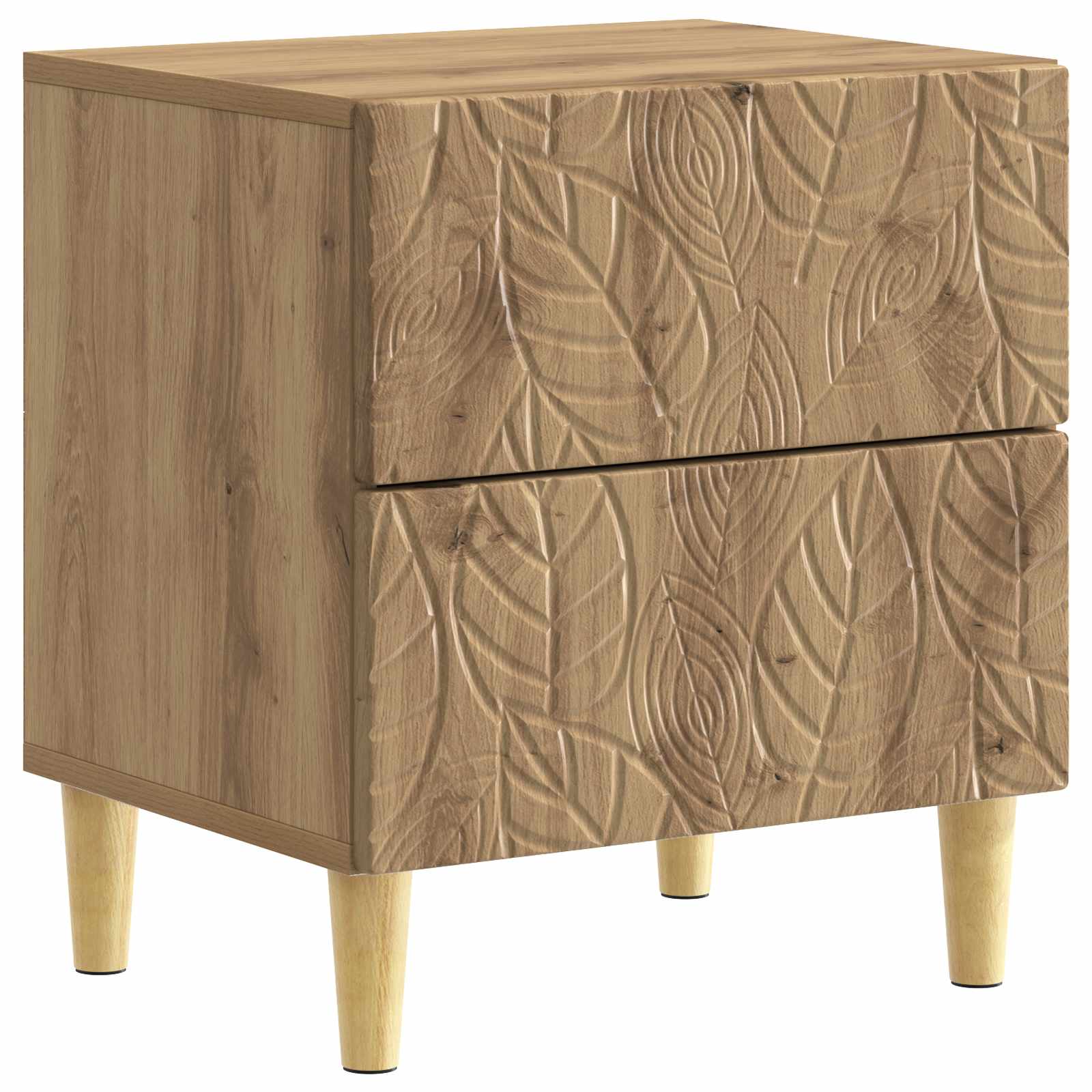 vidaXL Nachtkastje Wit 43 x 34,5 x 48 cm Bewerkt hout