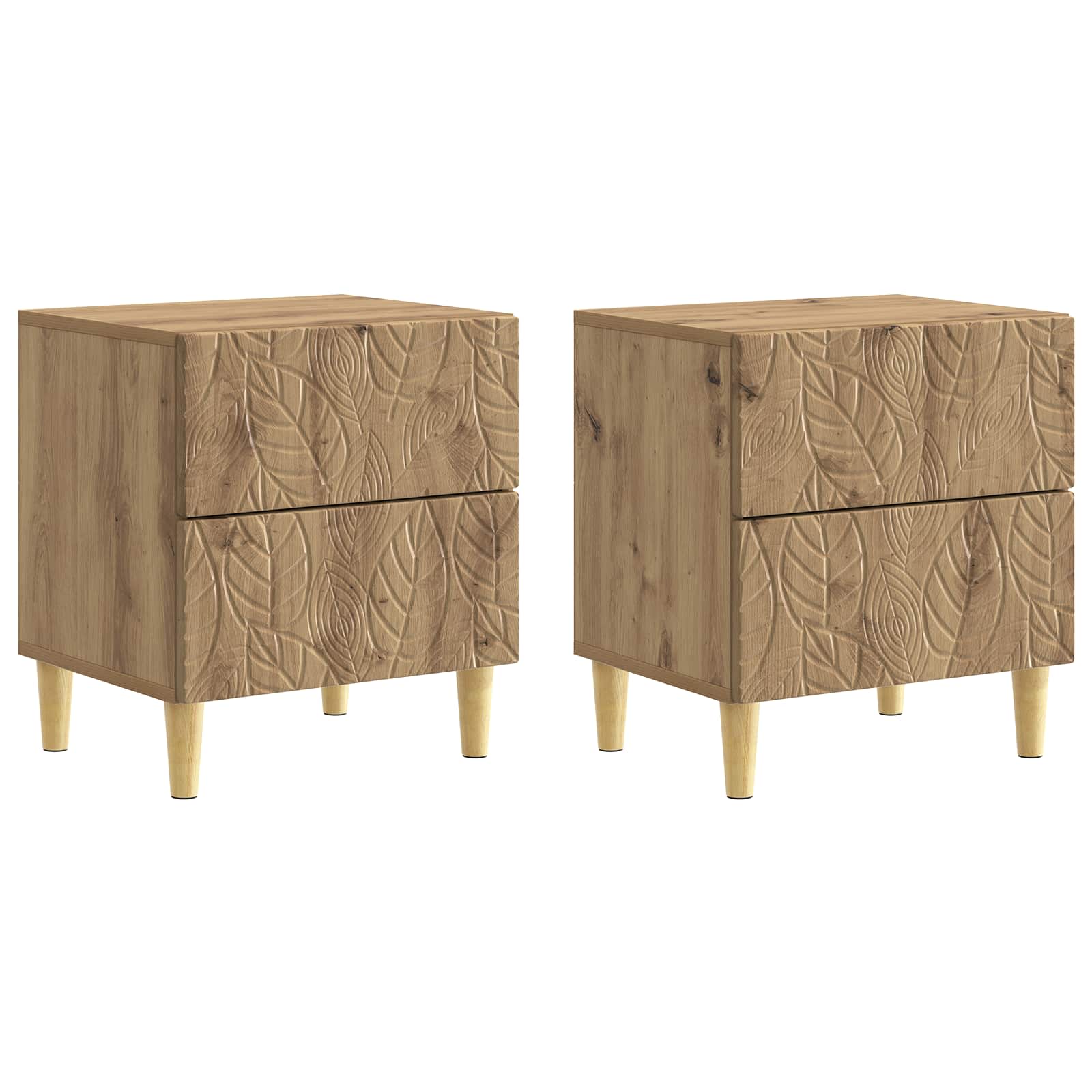 vidaXL Nachtkastje Wit 43 x 34,5 x 48 cm Bewerkt hout