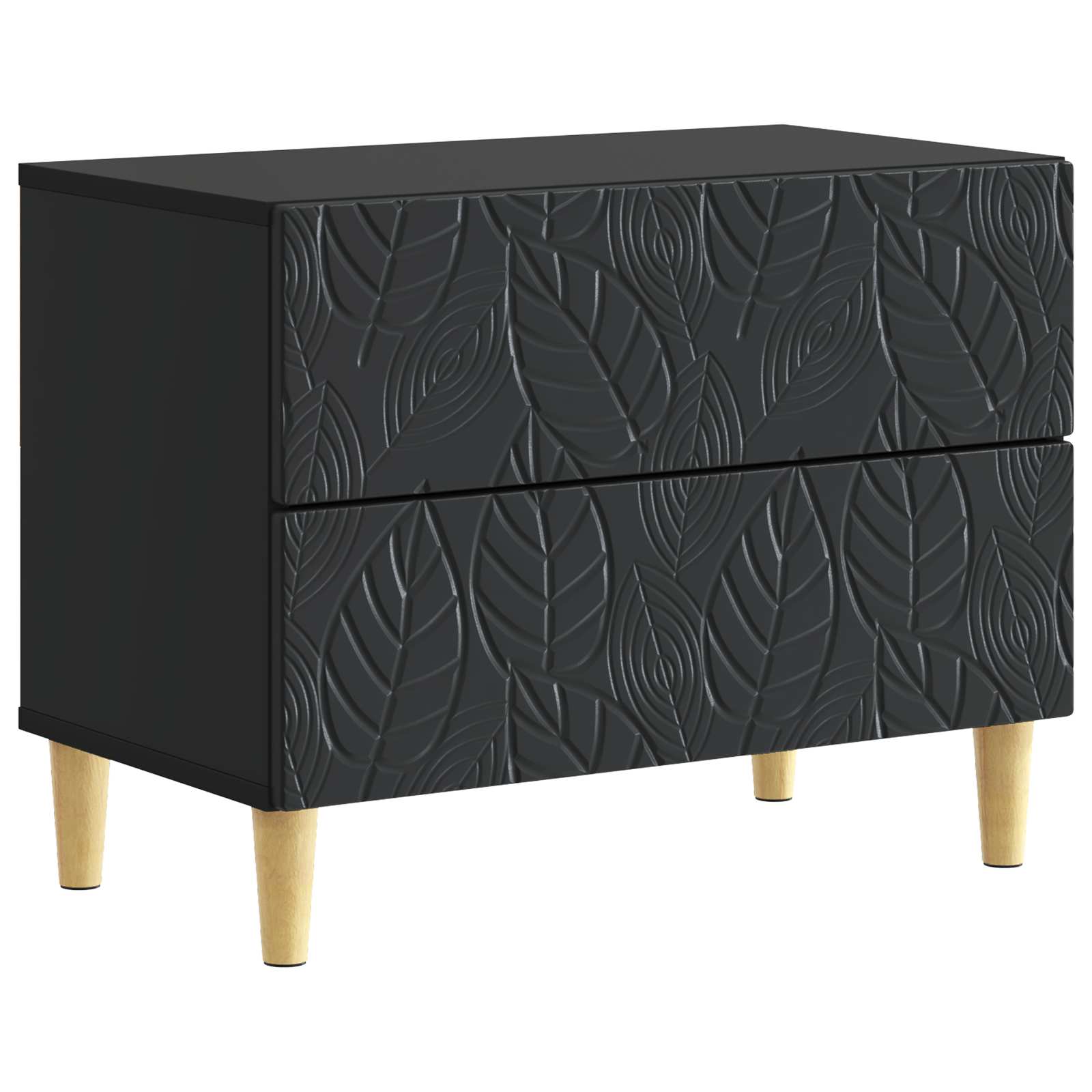 vidaXL Nachtkastje Wit 62 x 34,5 x 48 cm Bewerkt hout